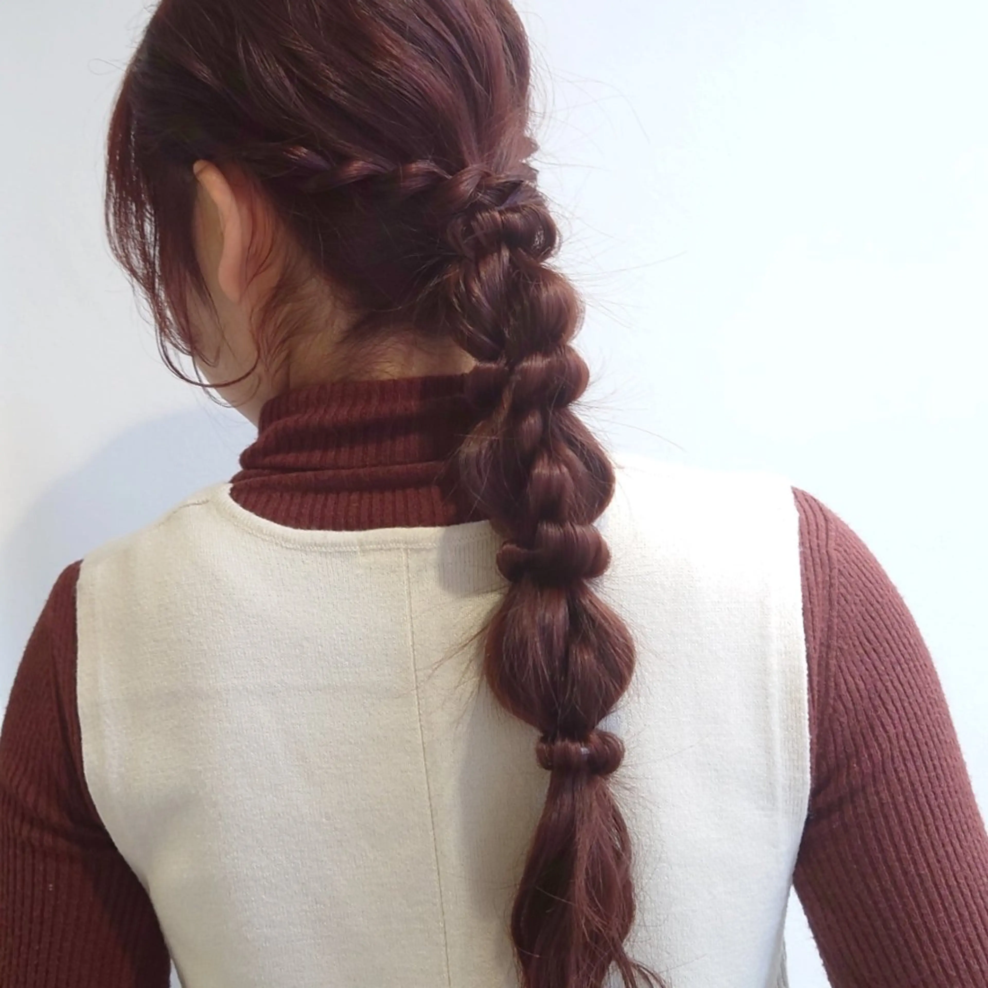 ロング カラー ヘアアレンジ 成人式 ツインテール 入学式 玉ねぎヘアー ヘアセット かわい ゆうな 髪質改善/縮毛矯正のヘアスタイル