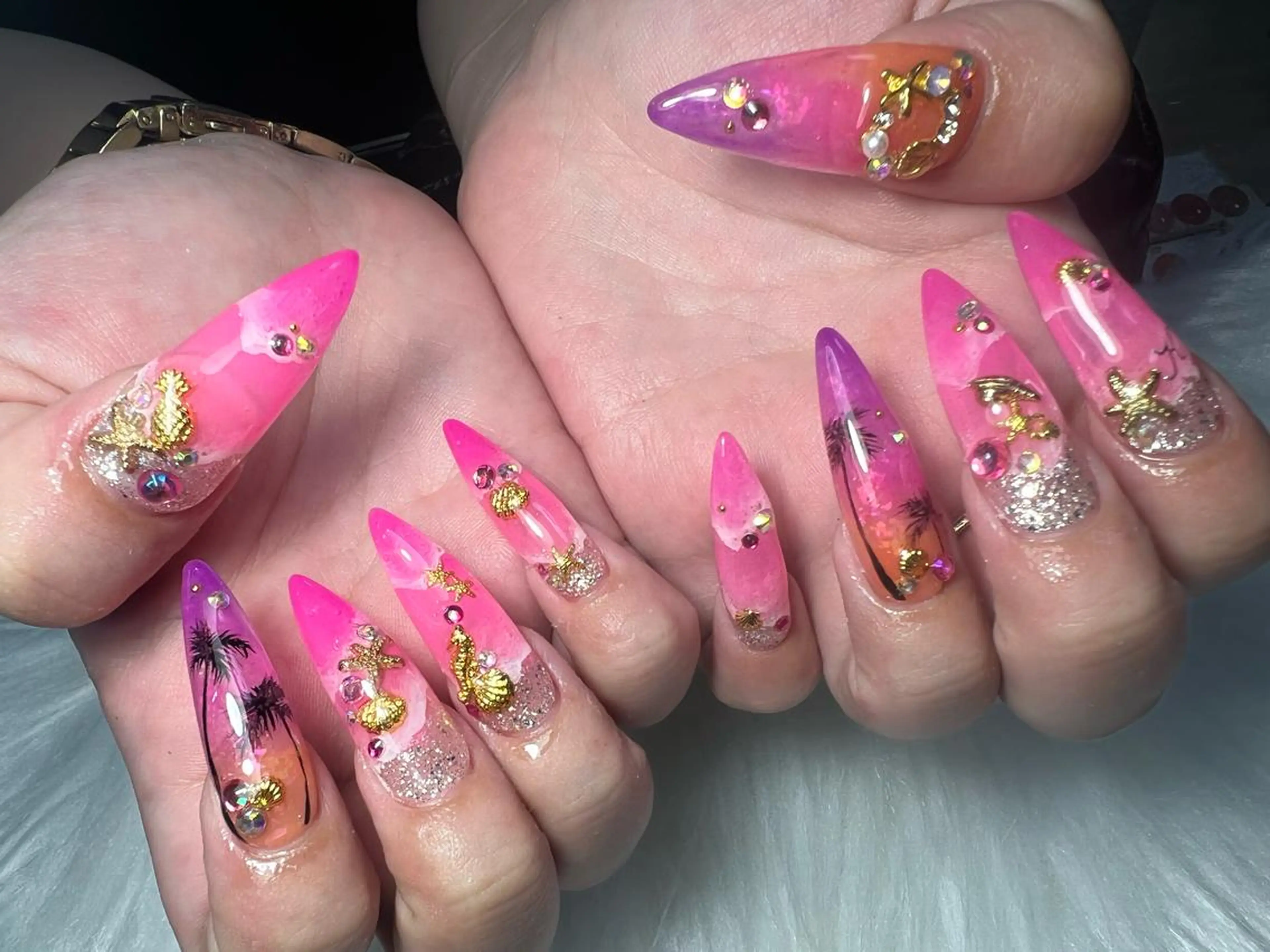 ネイル ハンドネイル Mana‪ ‪·͜· ❤︎‬のネイルデザイン