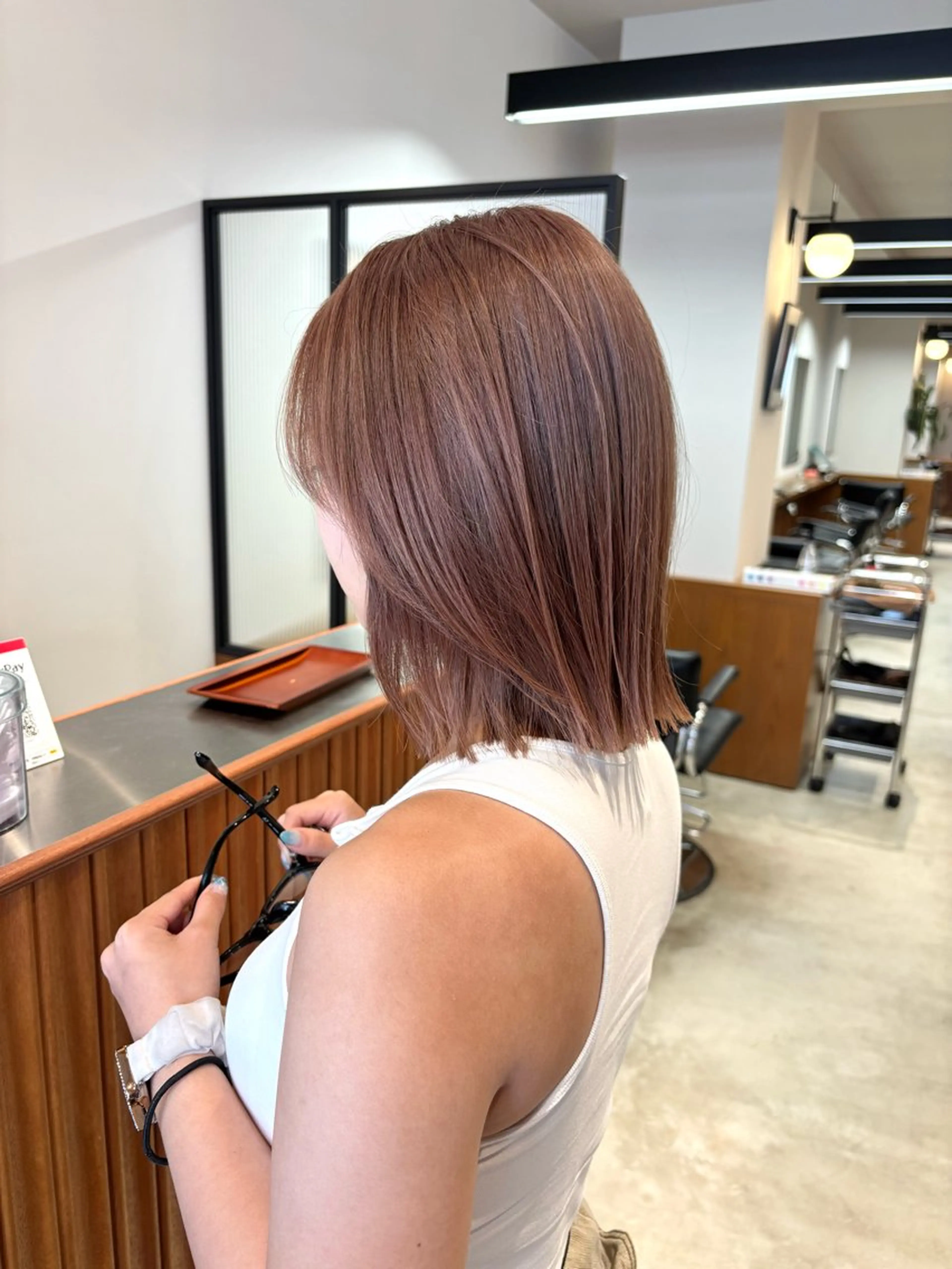 ショート カラー カット ヘアカラー トリートメント ボブ/透明感カラー/ 似合わせ🌿高田知那のヘアスタイル