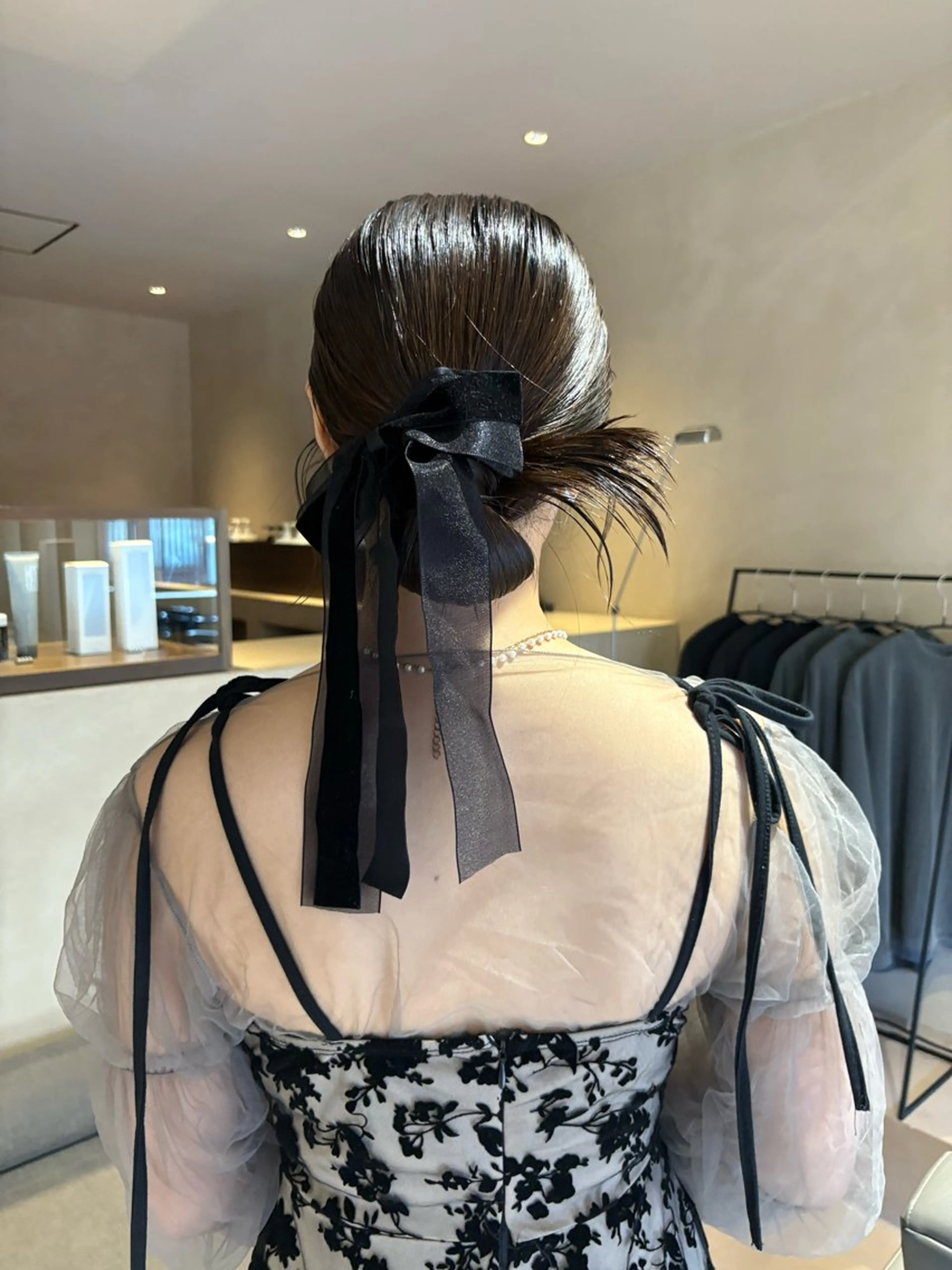 ヘアアレンジ ボブ/タイトアレンジ 個性派結婚式アレンジのヘアスタイル