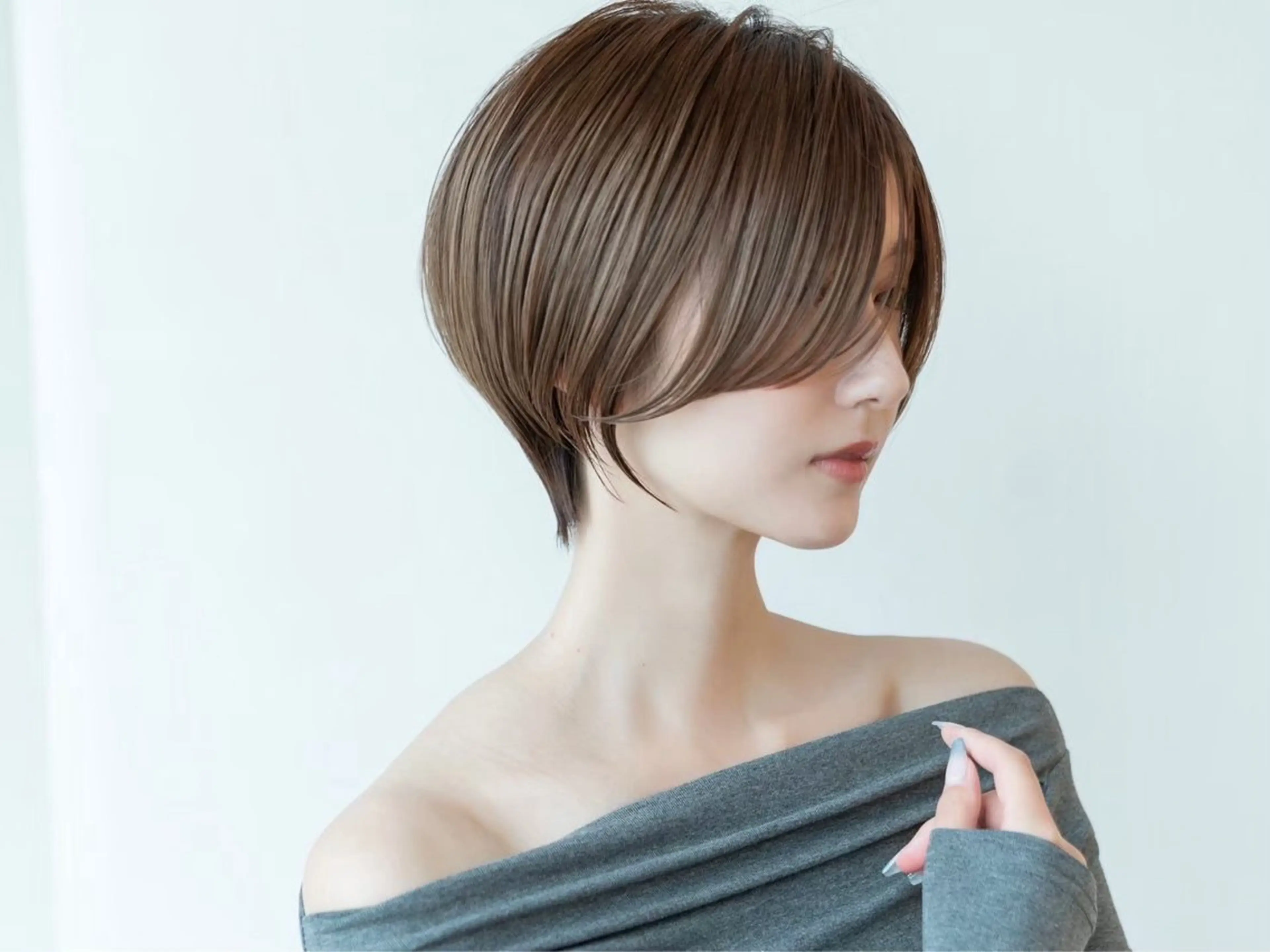 ショート カラー ショートボブ ショートレイヤー ハンサムショート 丸みショート ボブ カット ヘアカラー トリートメント 渋谷ボブ/レイヤー ボブ田中航平のヘアスタイル