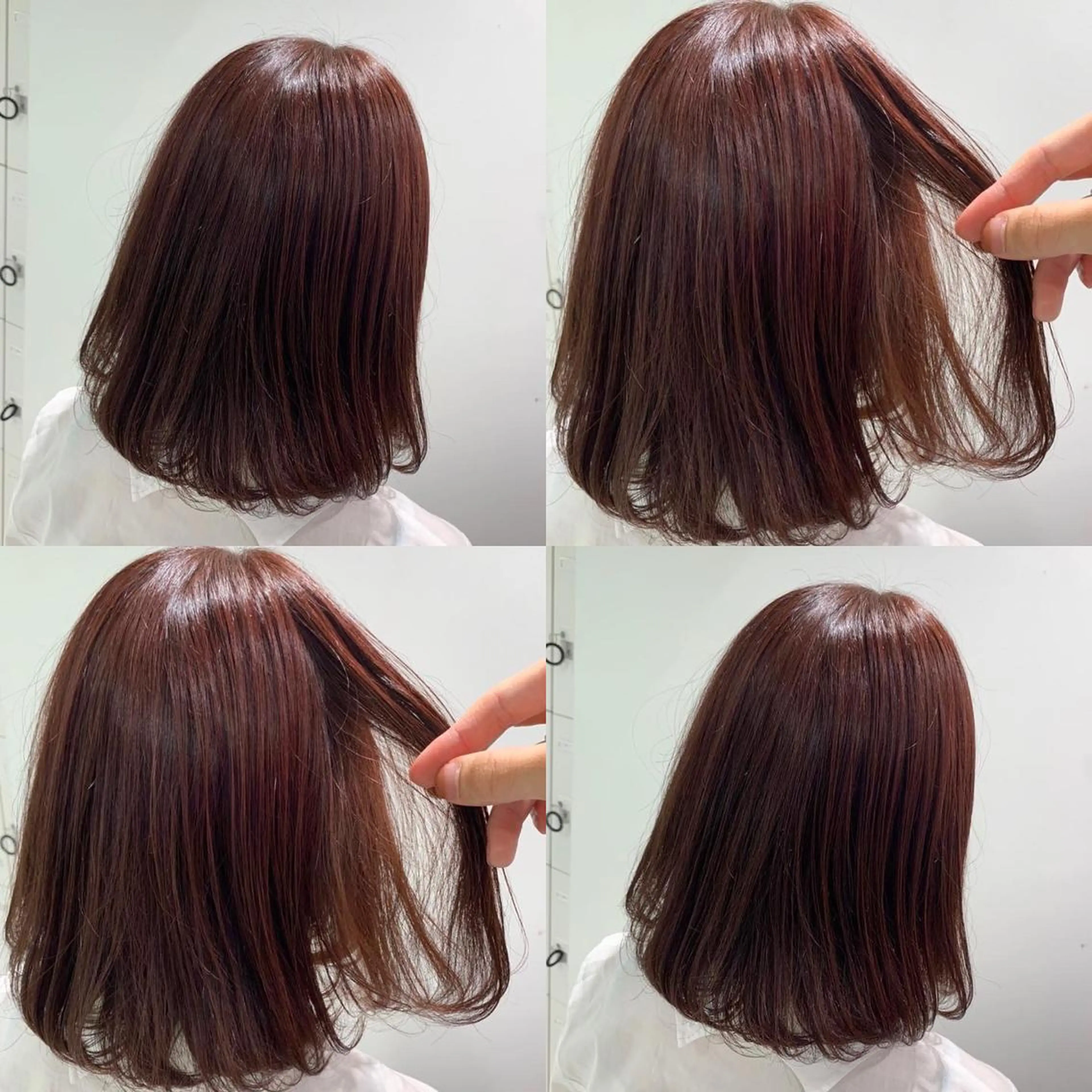 ミディアム ヘアカラー ヘッドスパ ヘアセット I S所属・🌿透明感カラー‪ 縮毛矯正✨かずきのヘアスタイル