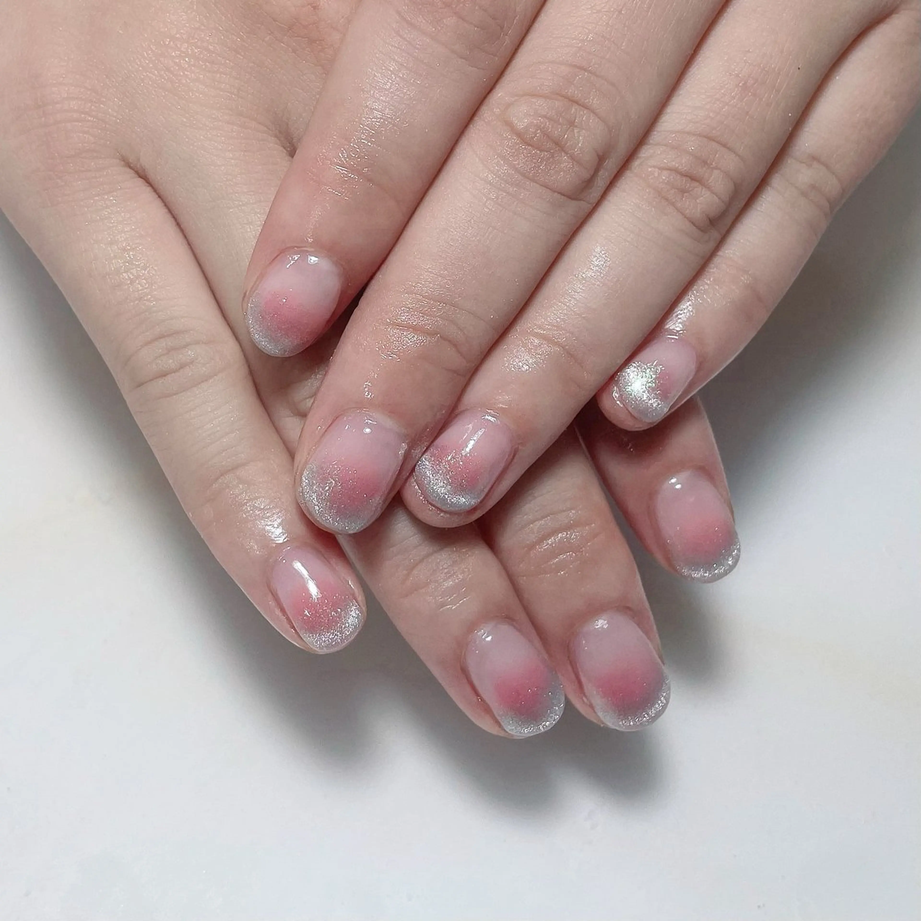 ネイル アートネイル フレンチネイル ジェルネイル グラデーション 韓国ネイル ハンドネイル 久保田 マリコのネイルデザイン