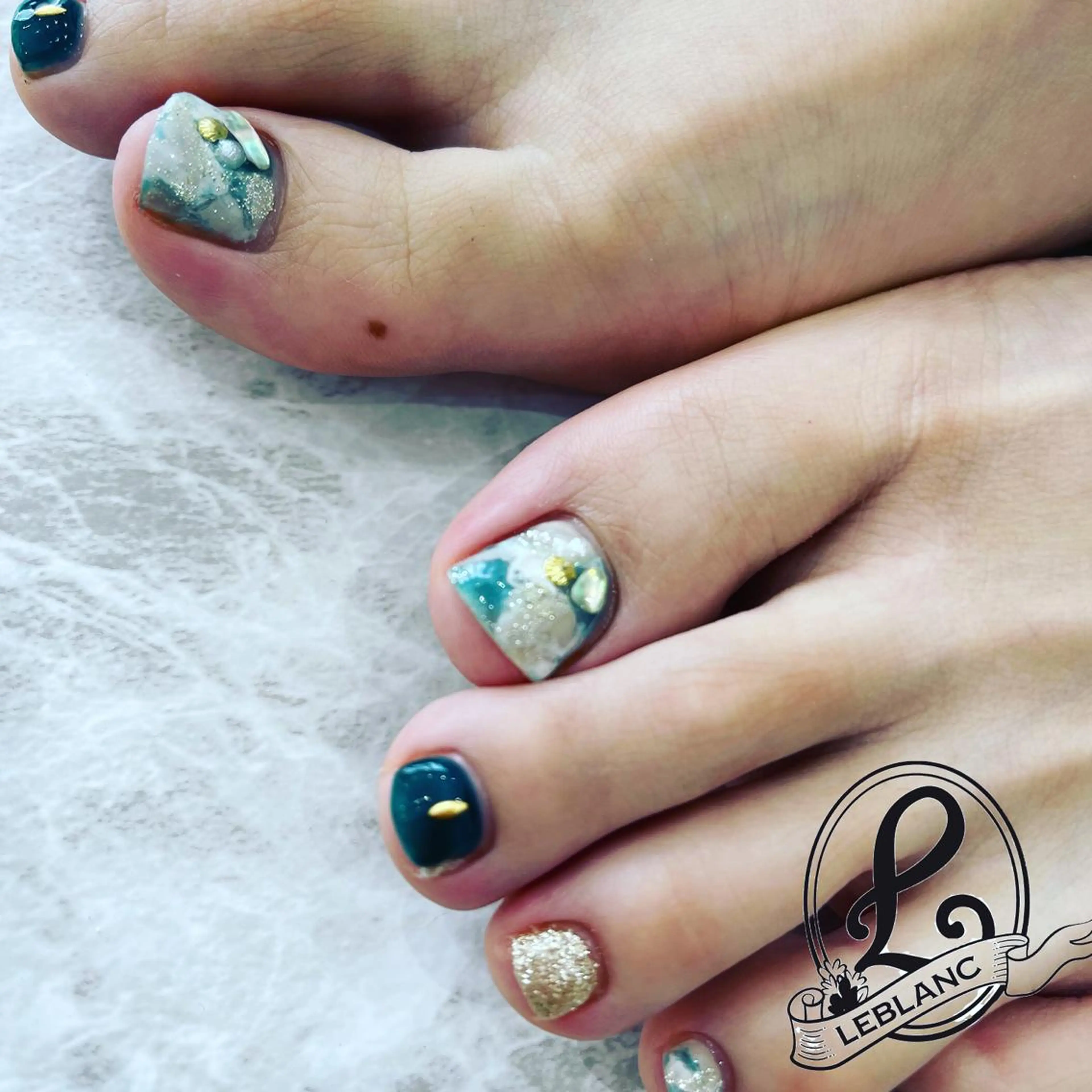 ネイル アートネイル フットネイル フットネイル Salon de LEBLANCのネイルデザイン
