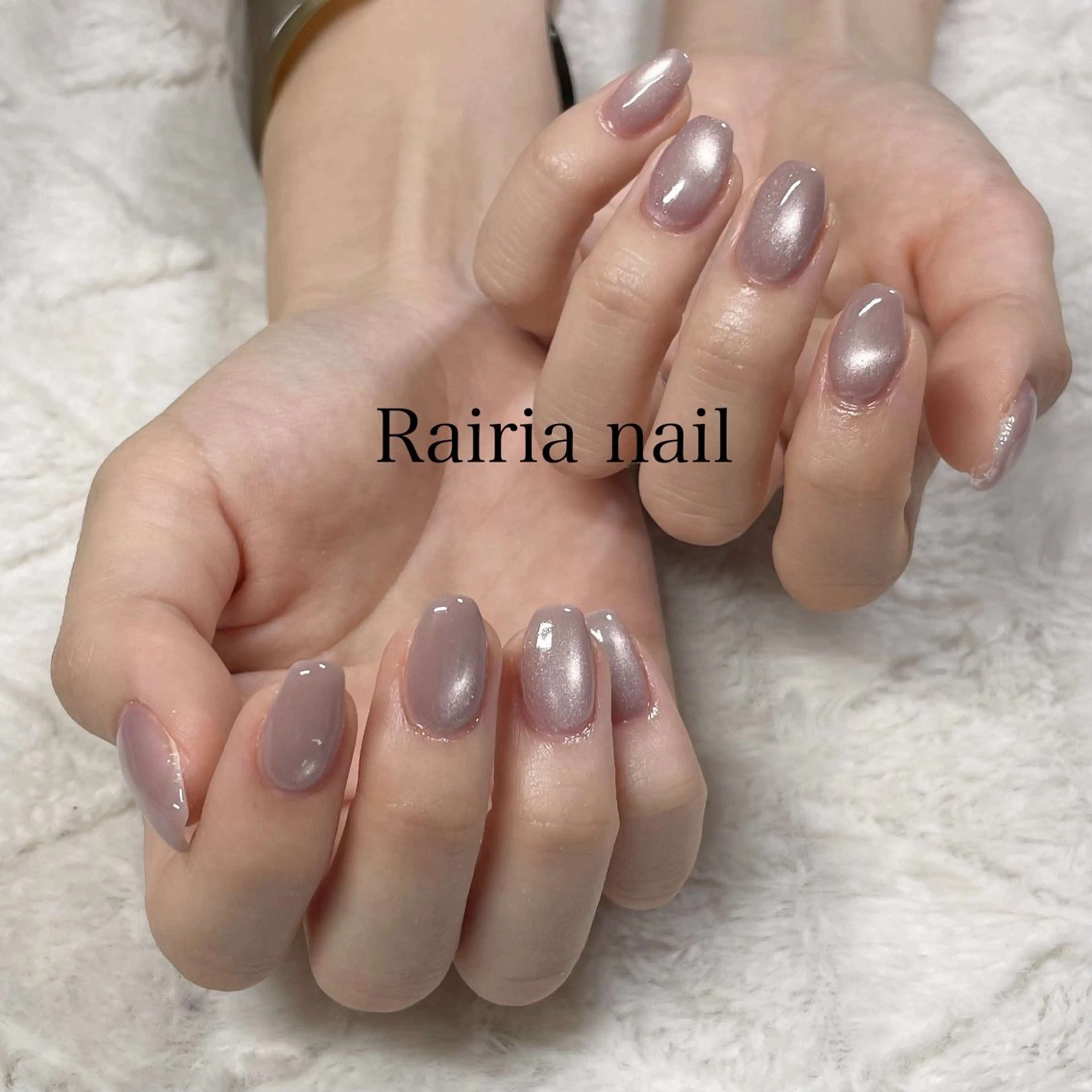 ネイル ジェルネイル マグネットネイル ワンカラーネイル パラジェル Rairia MONEのネイルデザイン
