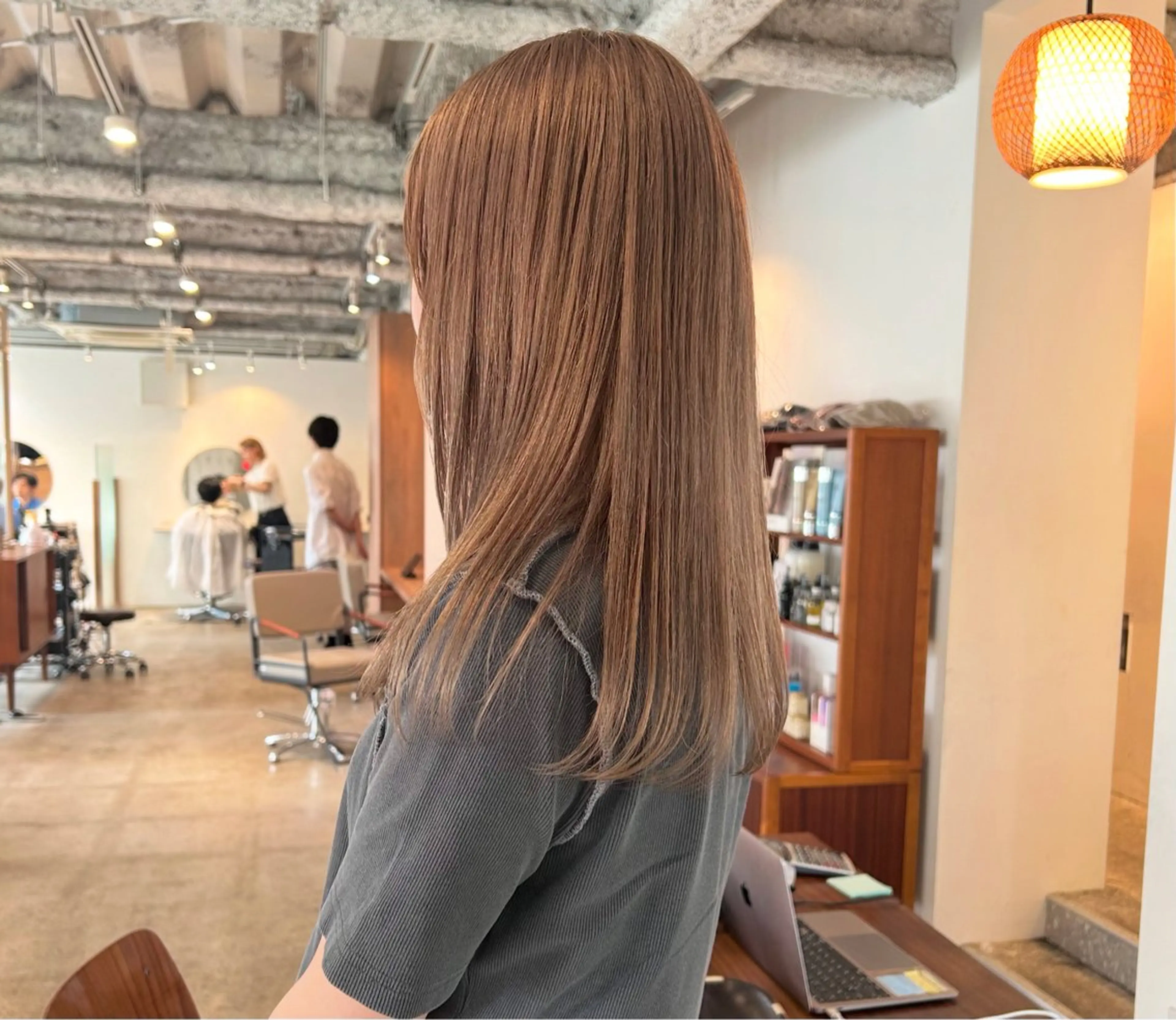 ロング カラー ヘアアレンジ ベージュカラー ホワイトベージュ 🎀suzuna 透明感colorのヘアスタイル