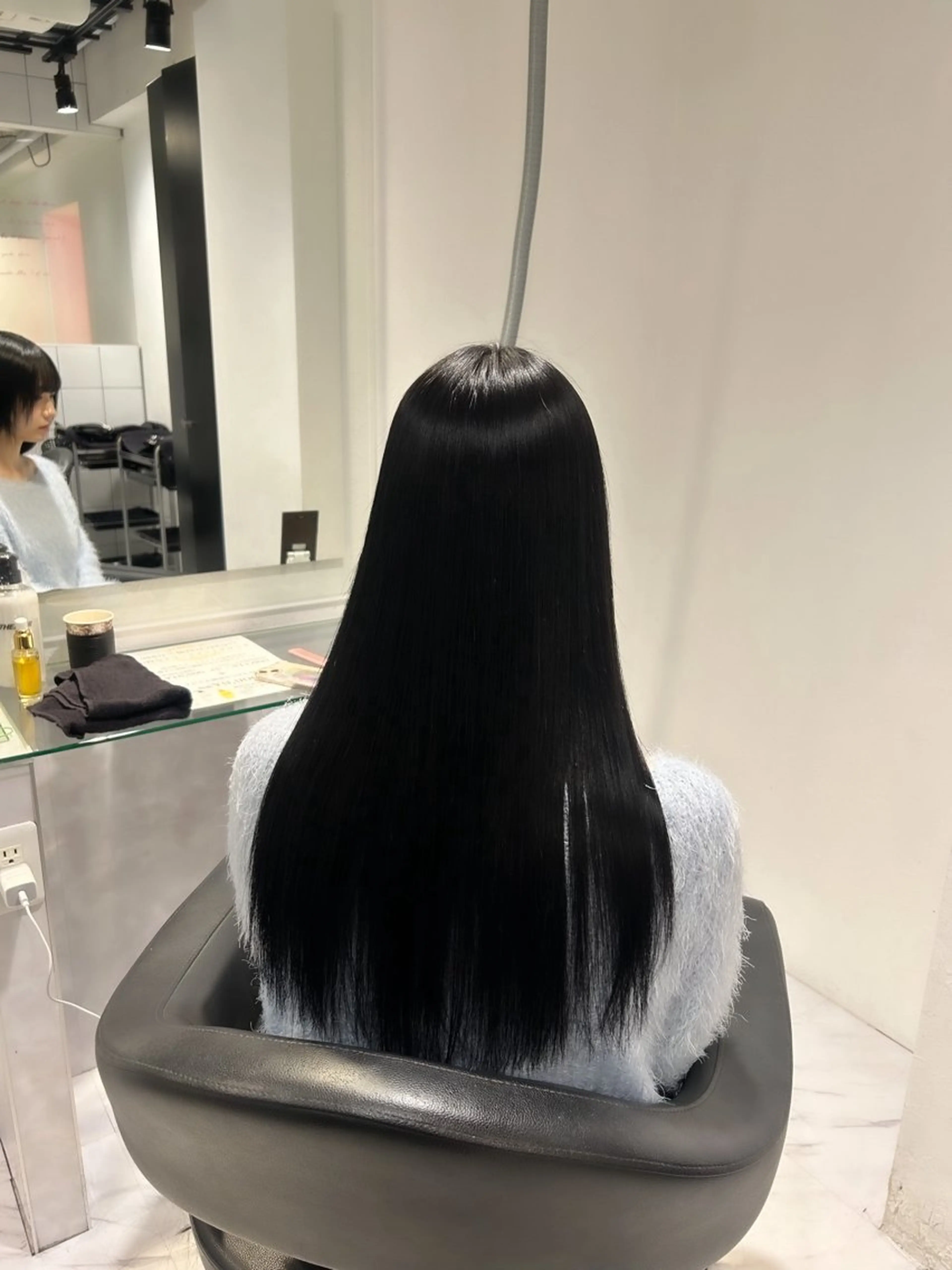 ロング カラー ヘアカラー トリートメント 表参道/透明感カラー /暗髪/ジュキヤのヘアスタイル