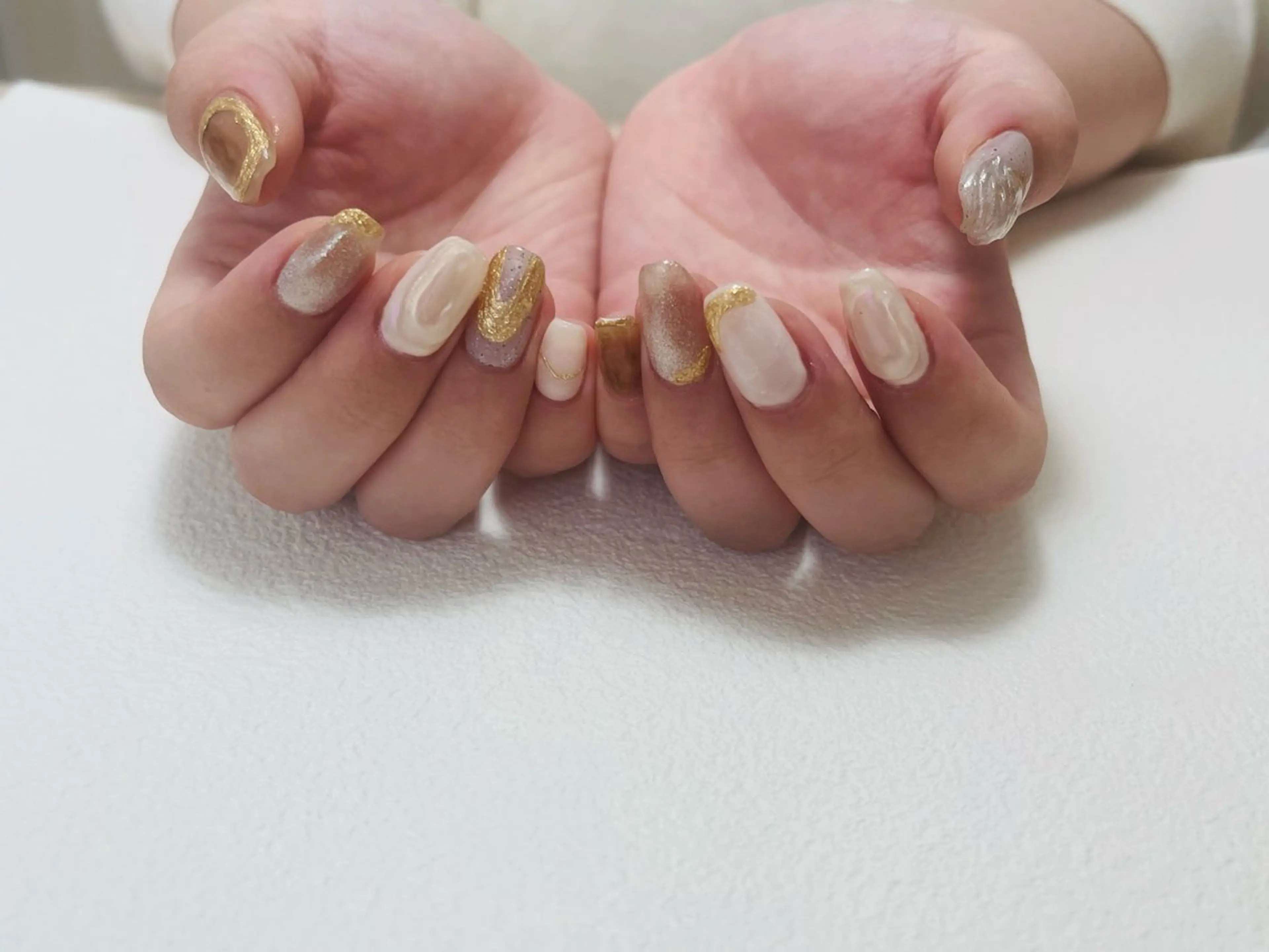 ネイル 持ち込み ニュアンスネイル nail room.のネイルデザイン
