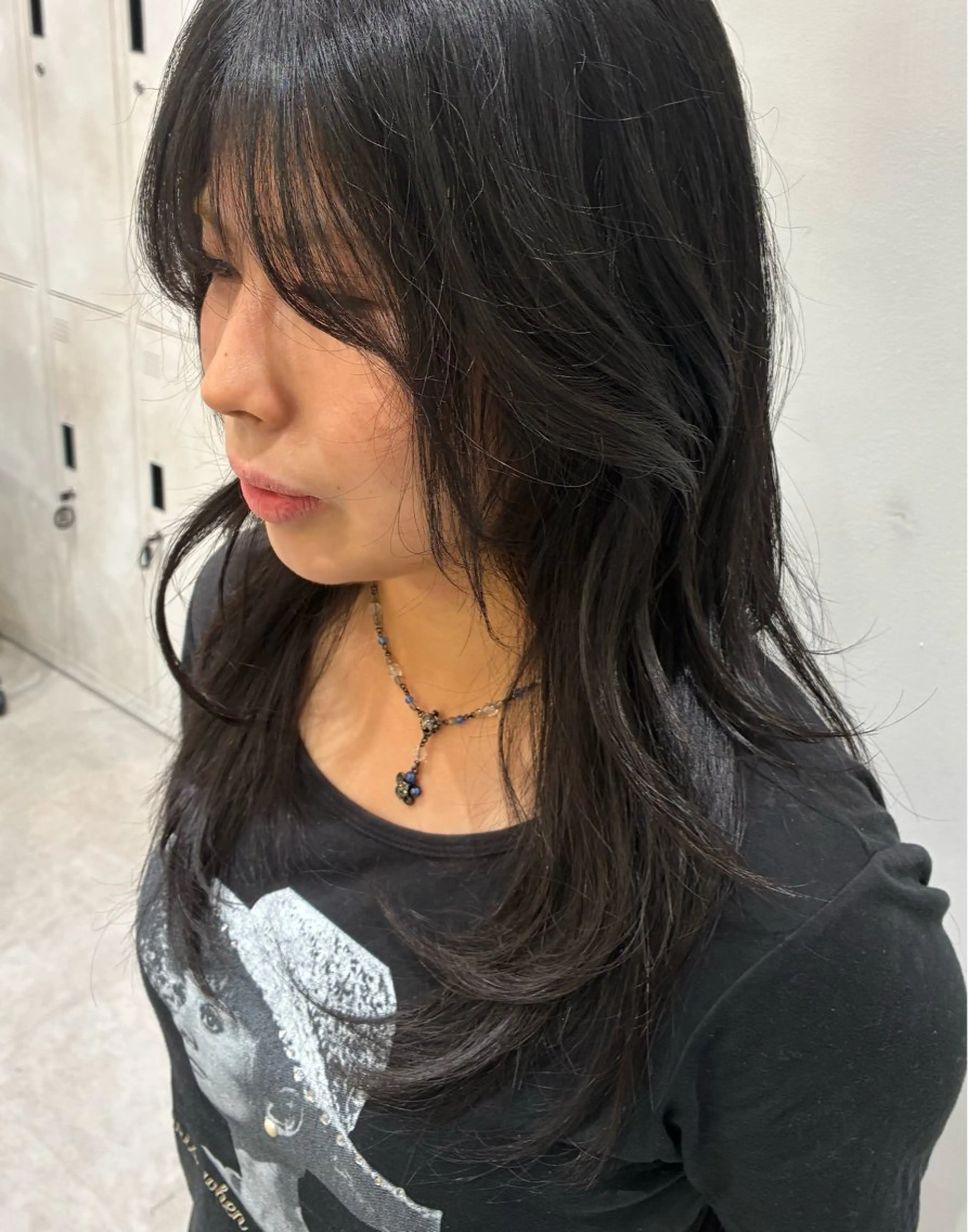 ロング カット ハイトーン/韓国ヘア sena🩵のヘアスタイル