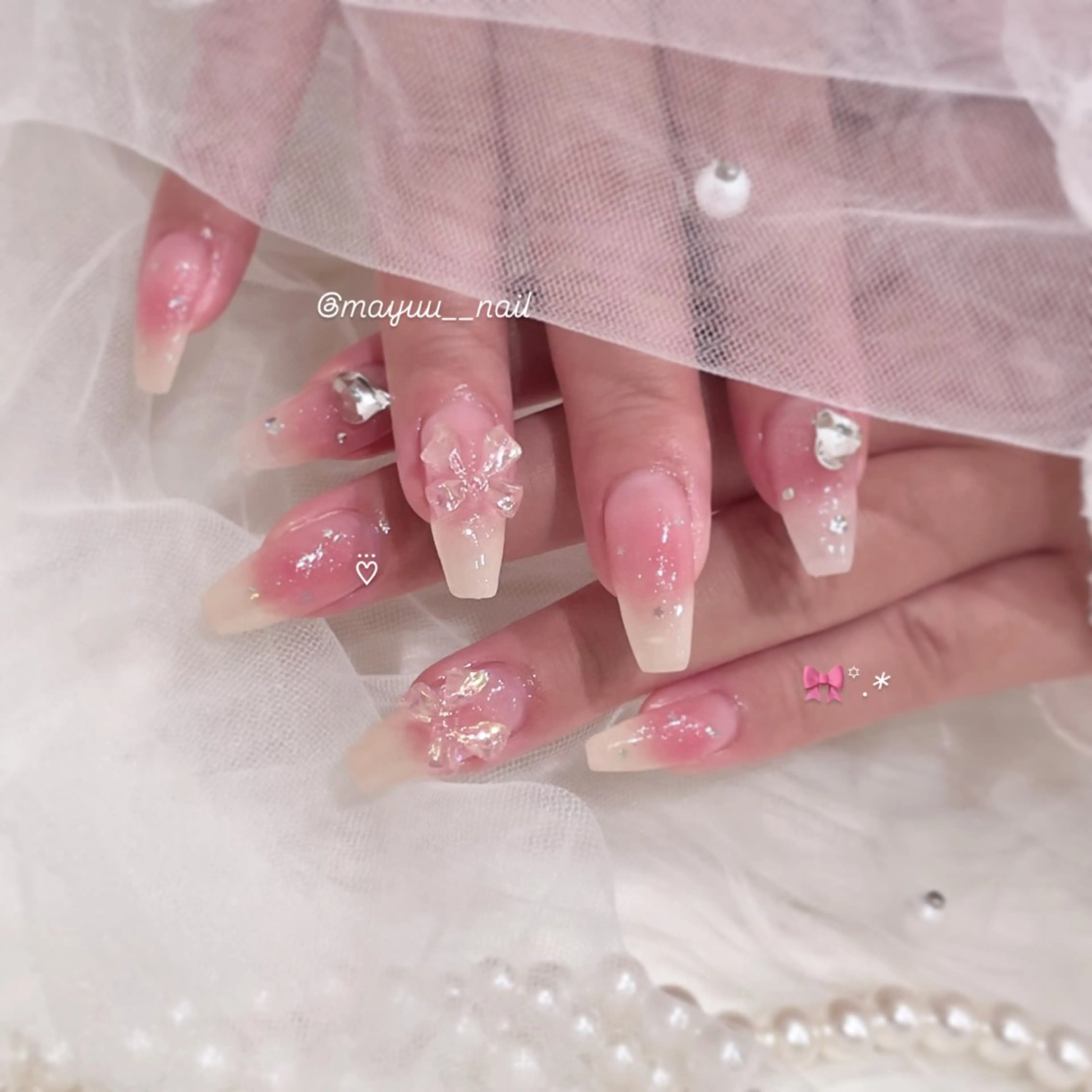 ネイル ハンドネイル 🎀 Mayu 🎀痛ネイルのネイルデザイン