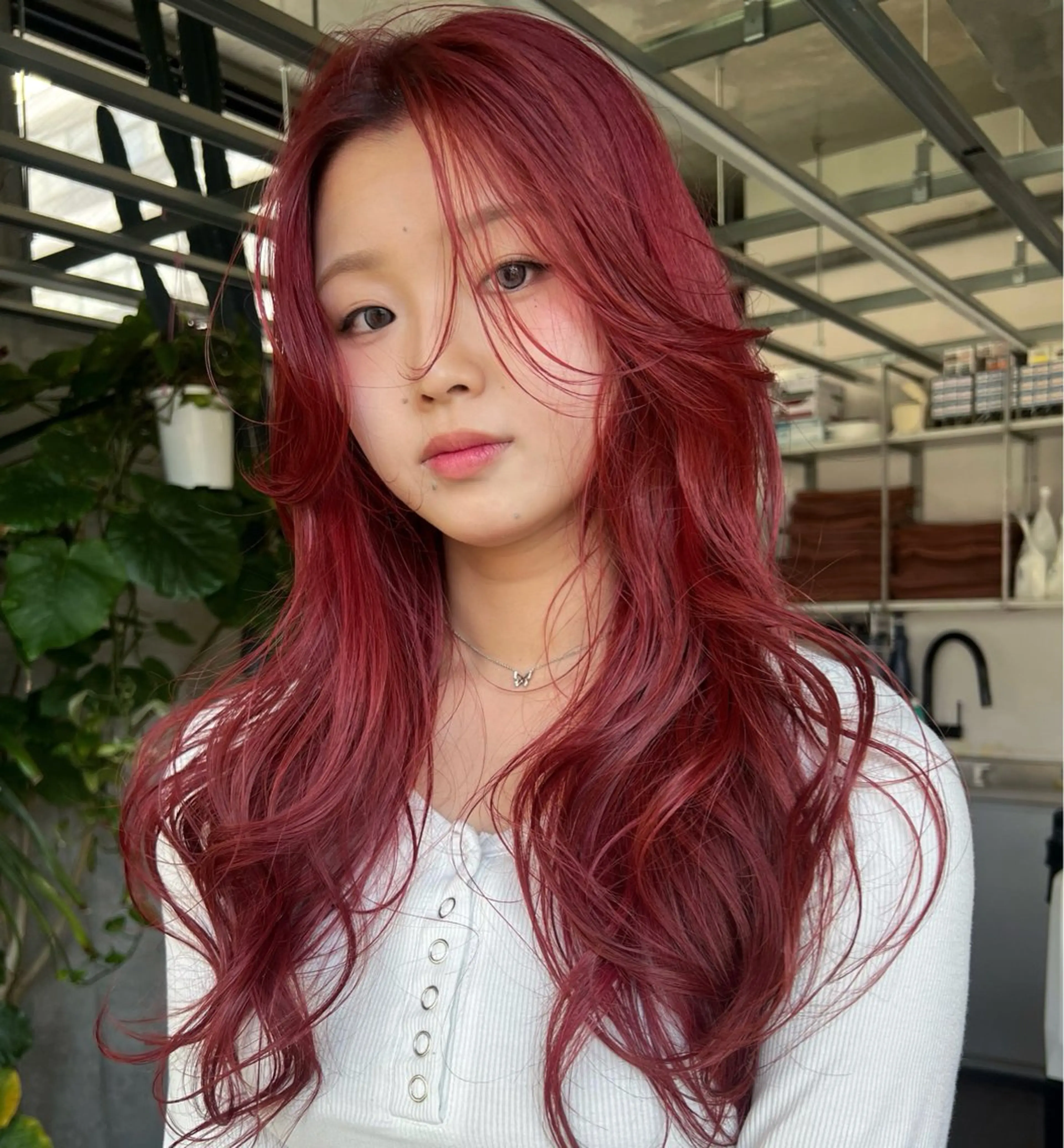 ロング カラー カット ヘアカラー ハッシュカット カシマハヤトのヘアスタイル