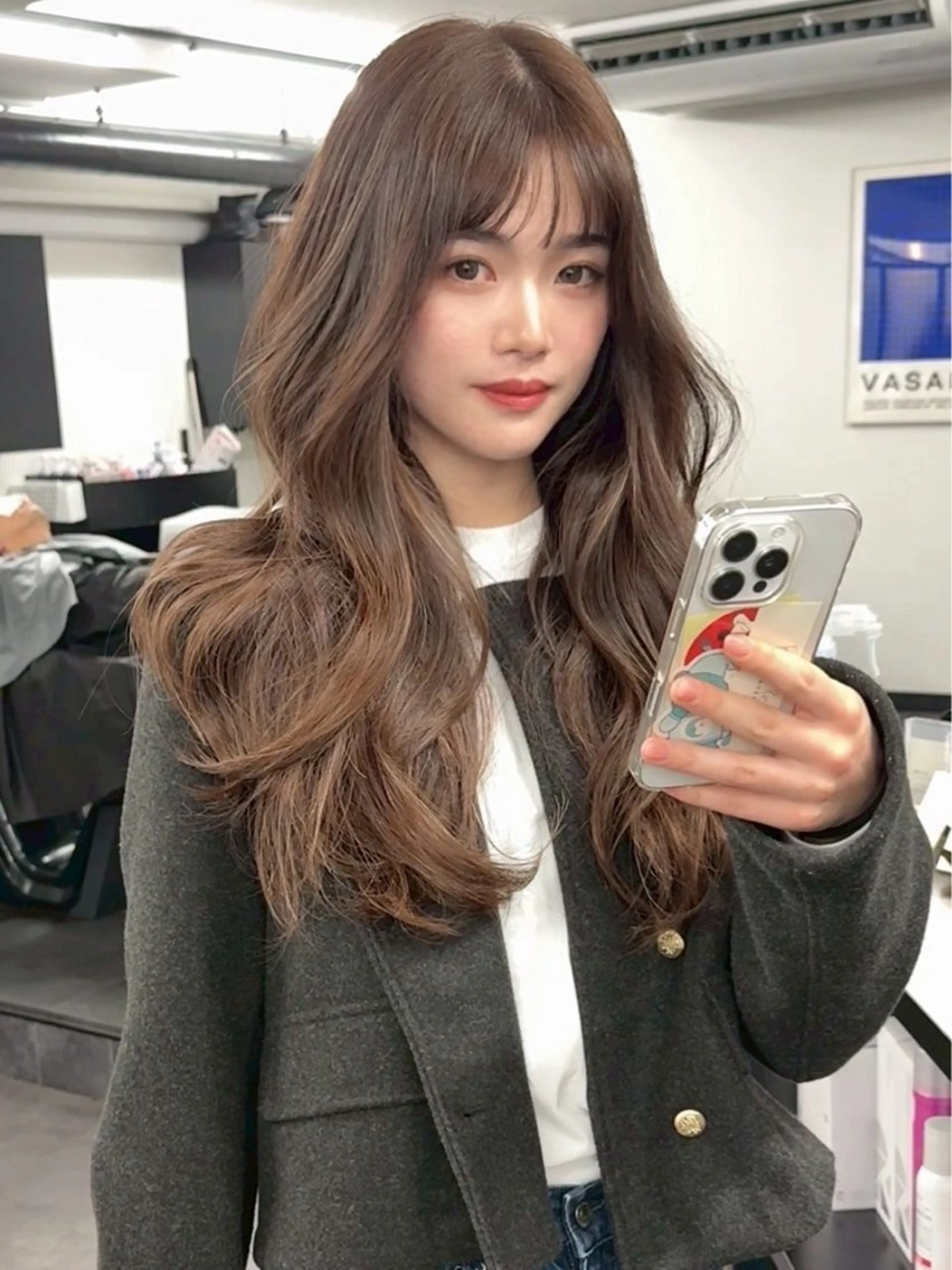 ロング カラー ヘアカラー ✨レイヤーカット/透 名感カラー特化✨のヘアスタイル