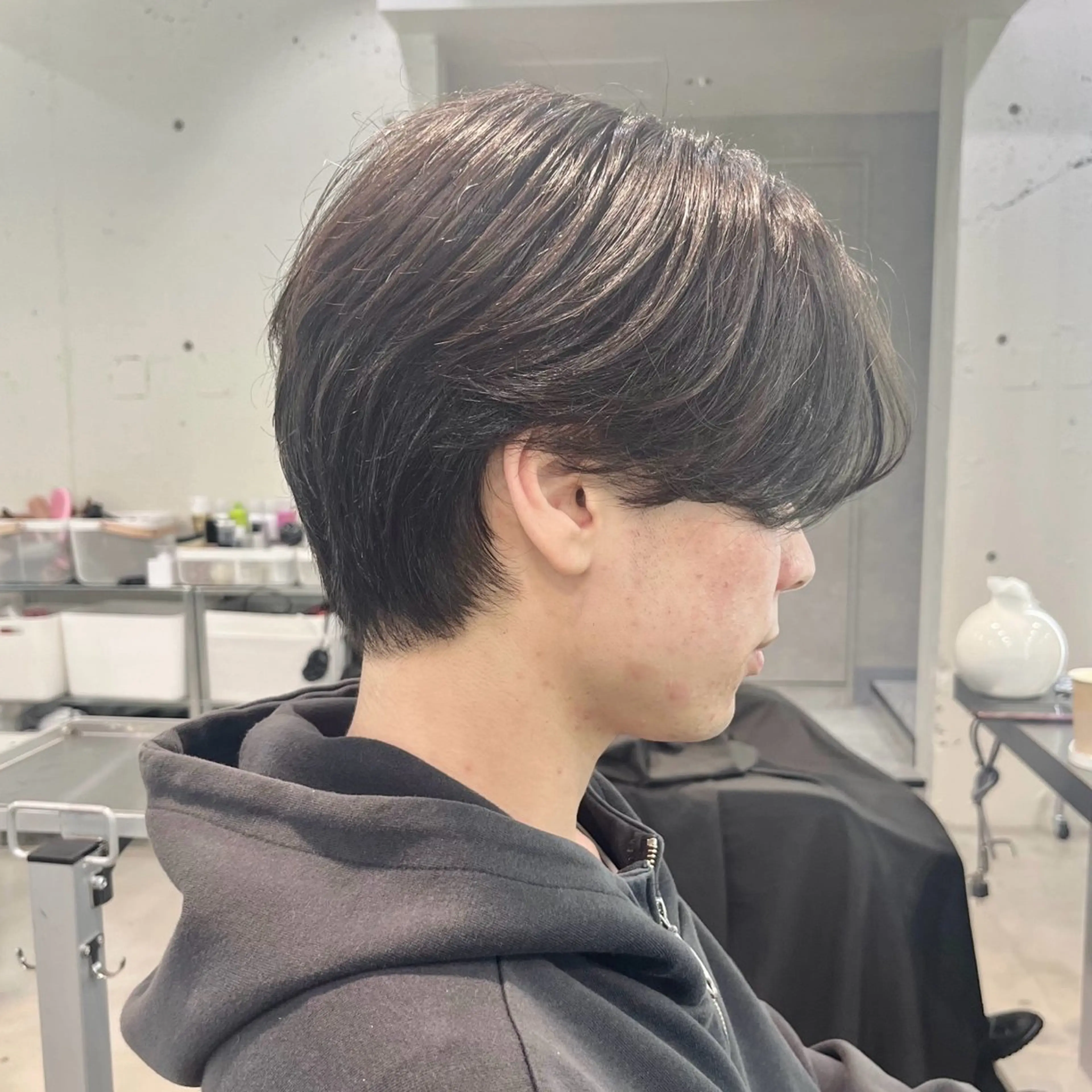 パーマ メンズ ダウンパーマ メンズ韓国風 メンズパーマ ニュアンスパーマ カット パーマ 縮毛矯正 韓国メンズヘア☆ 韓国ボブYUTOのヘアスタイル