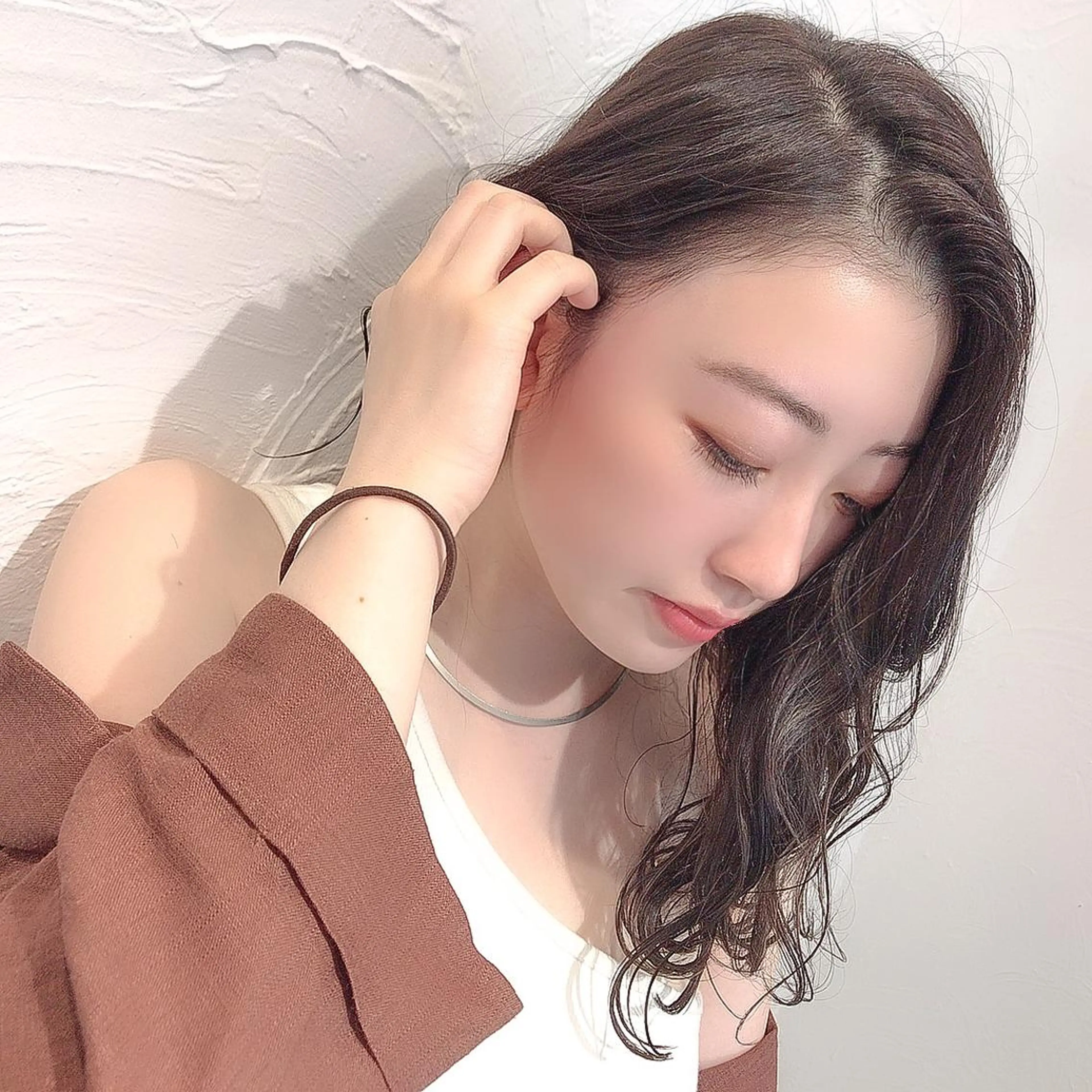 セミロング カラー ba-boo 広島のヘアスタイル