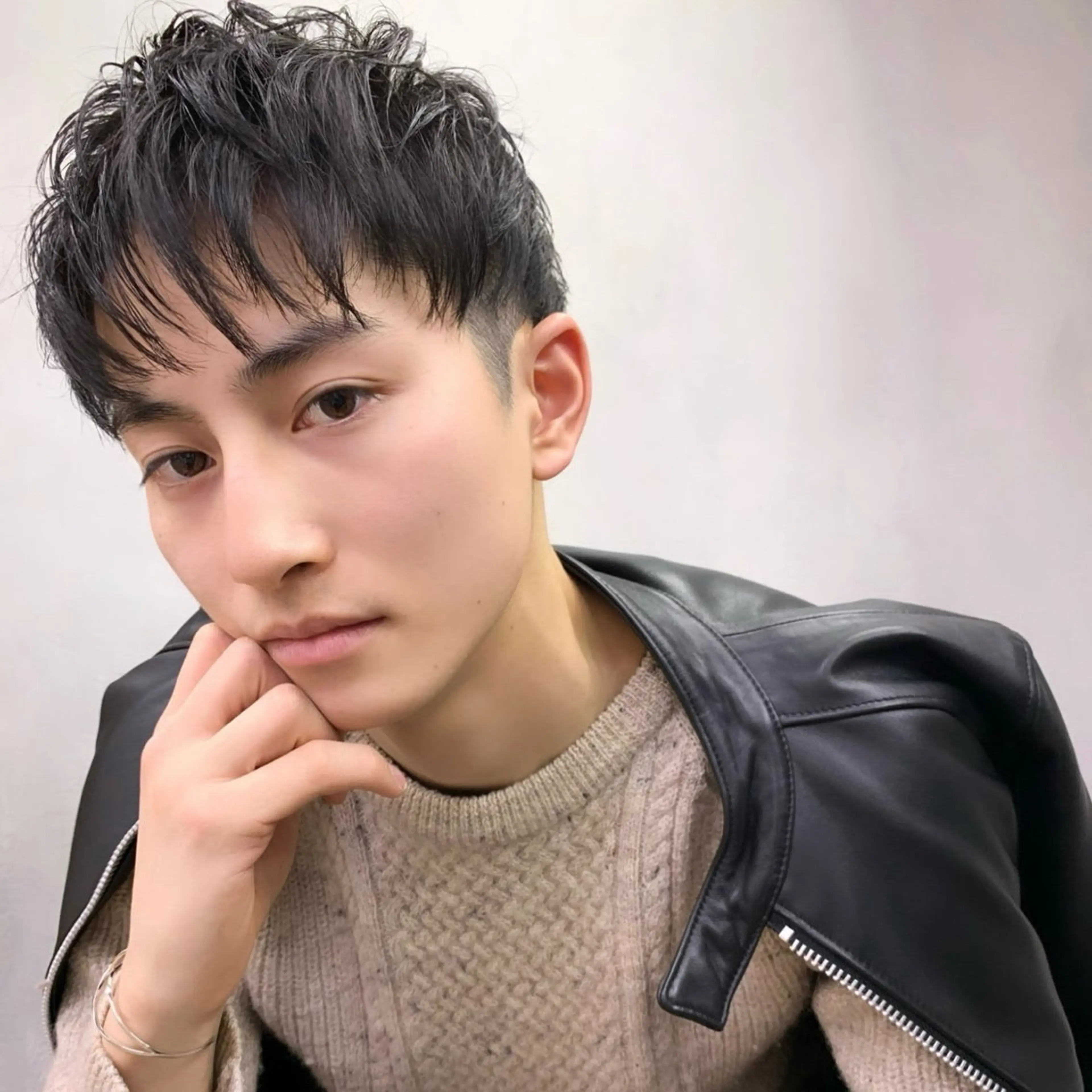 メンズ 銀座/メンズ特化/ ハイトーン/KANのヘアスタイル