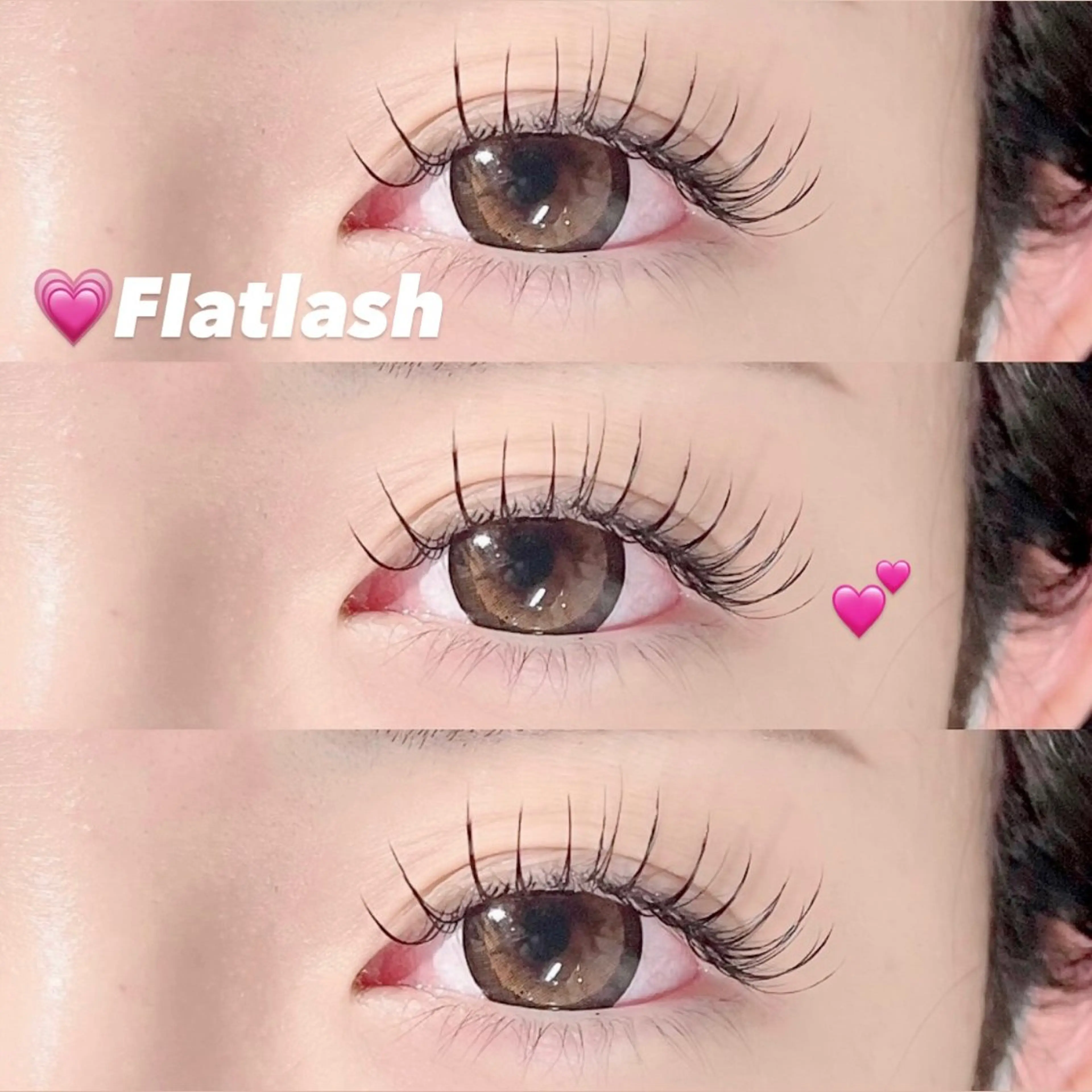 《ご新規様》🎀💞【フラットラッシュ100本 】💗オフ込み/カラー変更可能の写真
