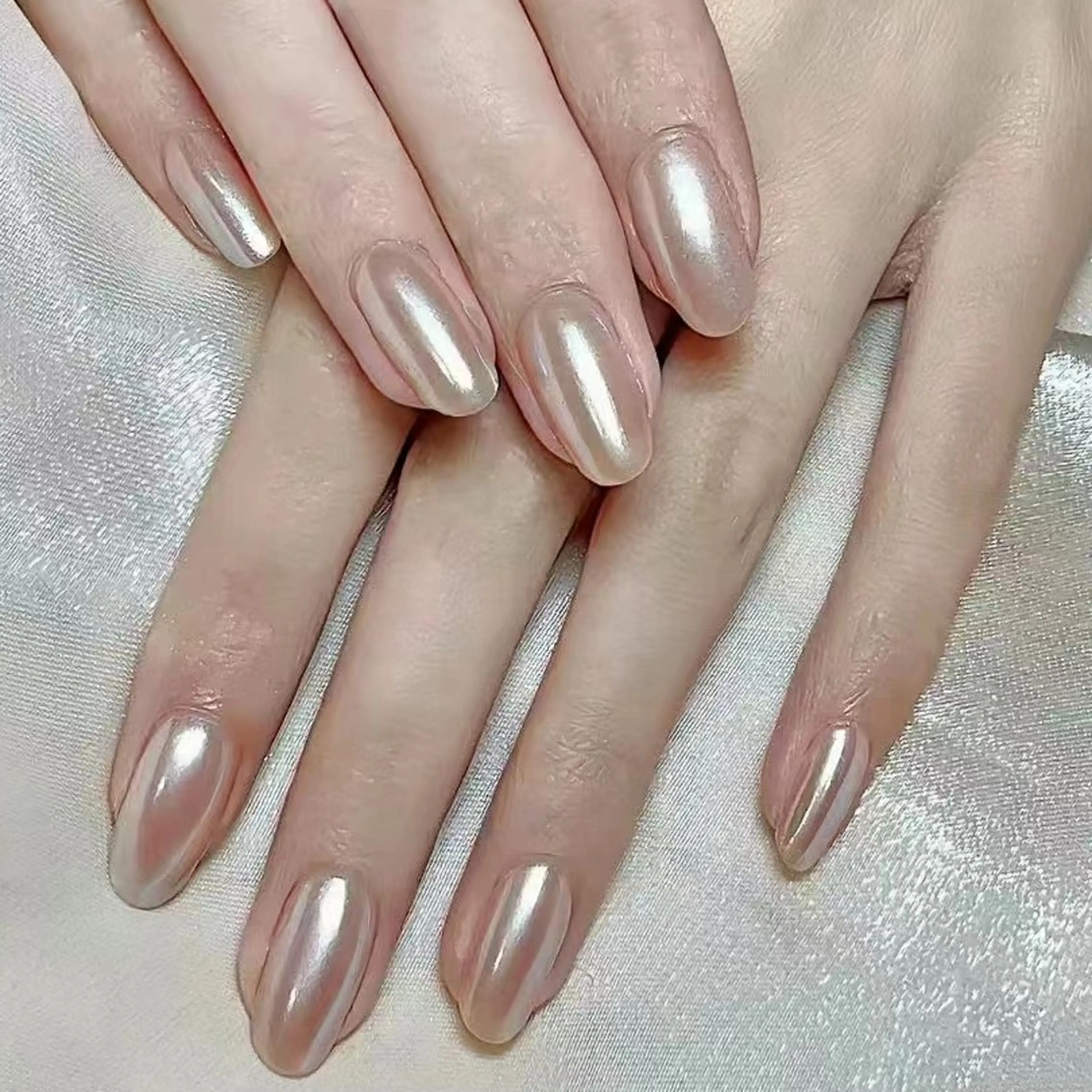 ネイル ネイリストゆか💅 長さだし、深爪矯正のネイルデザイン