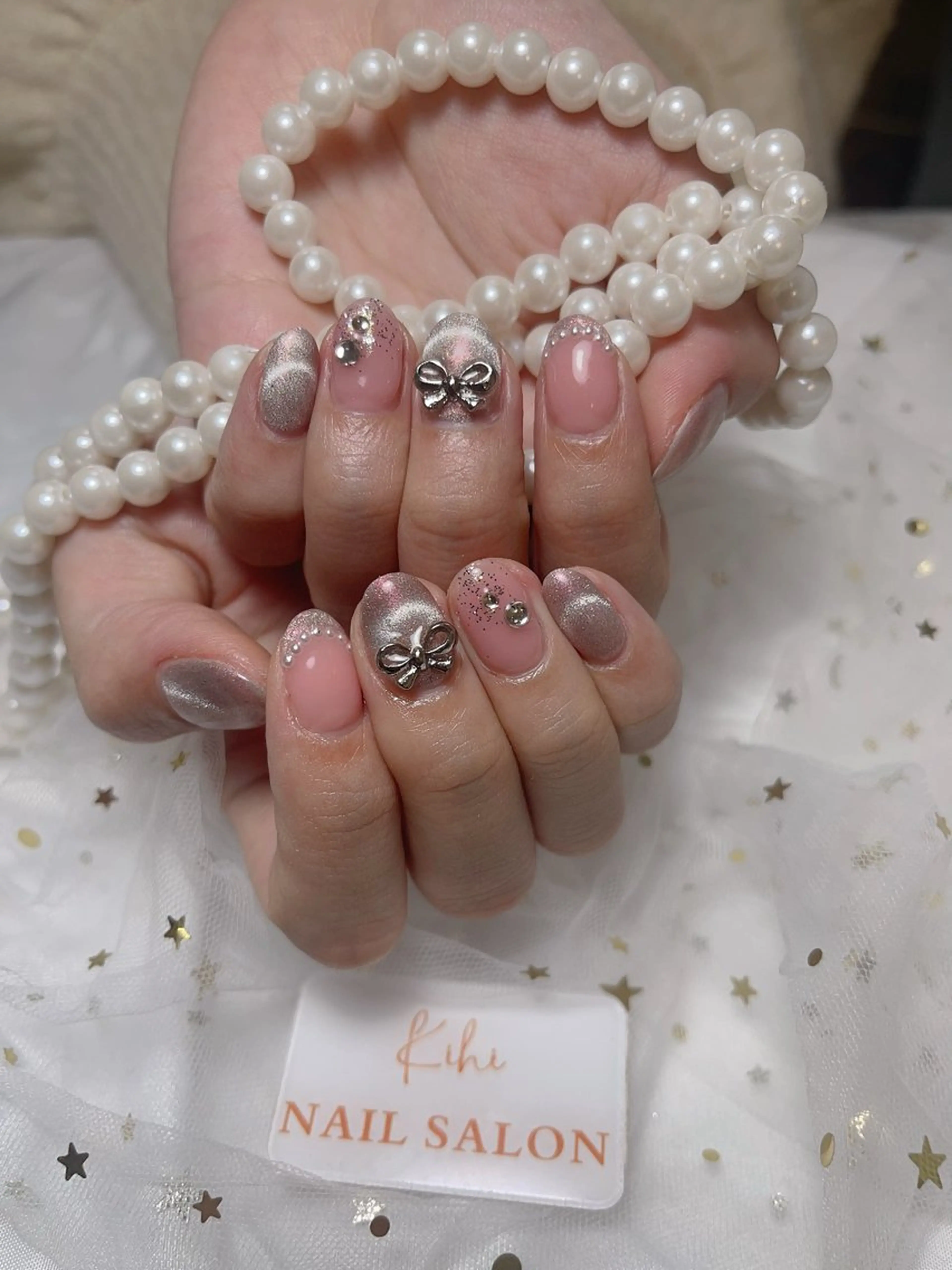 ネイル アートネイル フレンチネイル ジェルネイル グラデーション 韓国ネイル ハンドネイル ハンドケア さくら💮💮 【オフ無料】のネイルデザイン