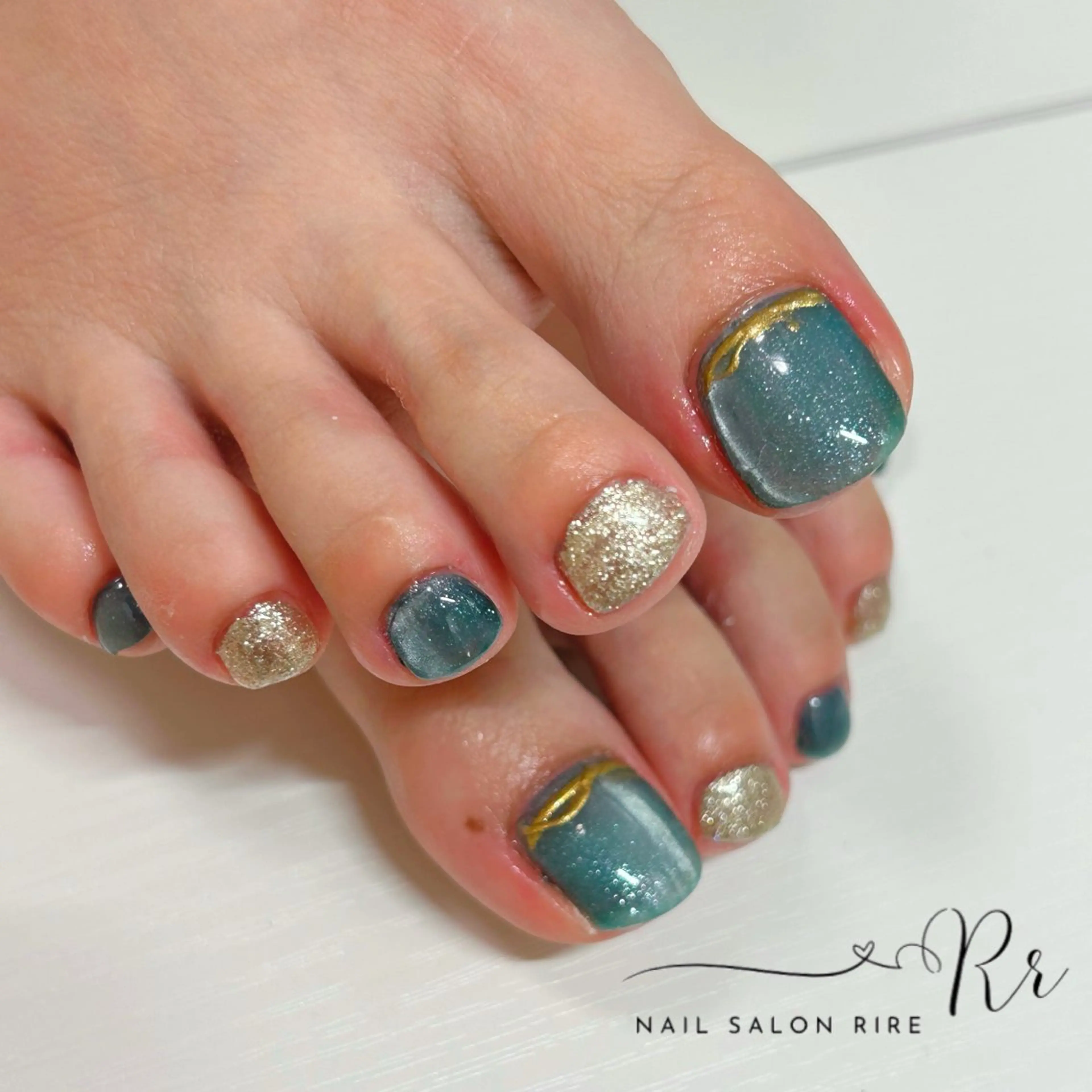 ネイル フットネイル nail×脱毛room &所属・福井ネイル Ryokaのネイルデザイン