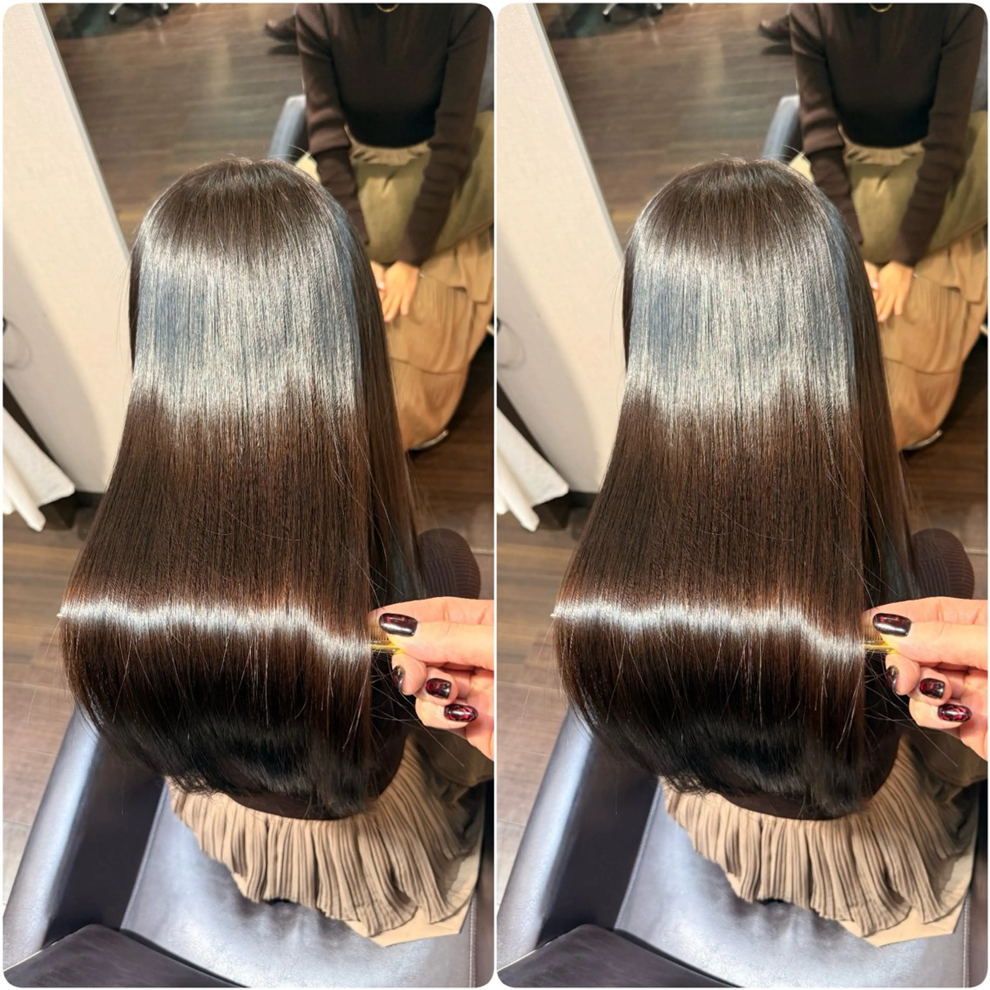 ロング カラー カット 縮毛矯正 トリートメント youres hair 髪質改善トリートメント&ヘッドスパ　新宿EAST所属・🌹ULTOWA🌹 髪質改善/縮毛/店長のヘアスタイル