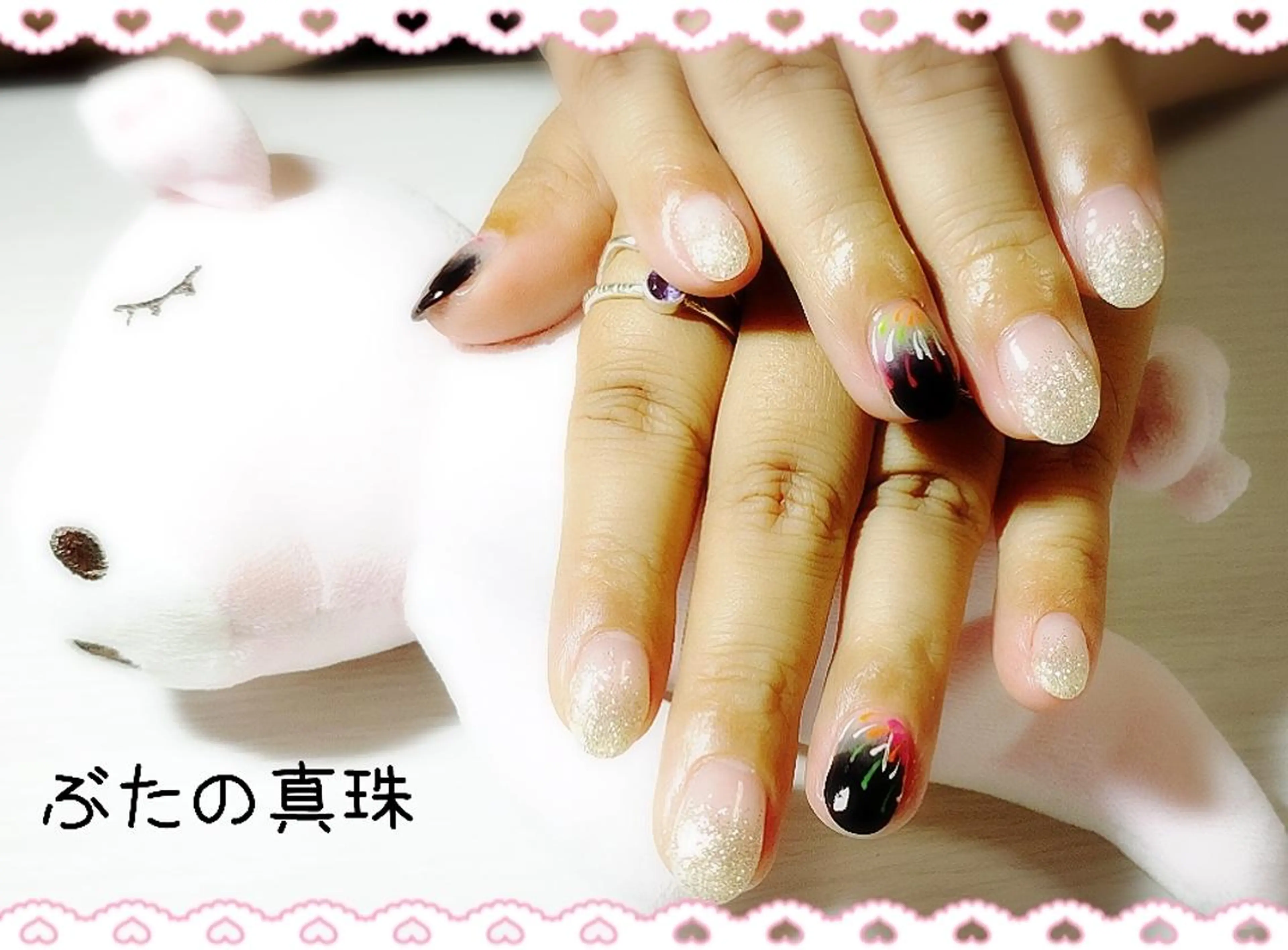 ネイル ハンドネイル 林 珠里のネイルデザイン