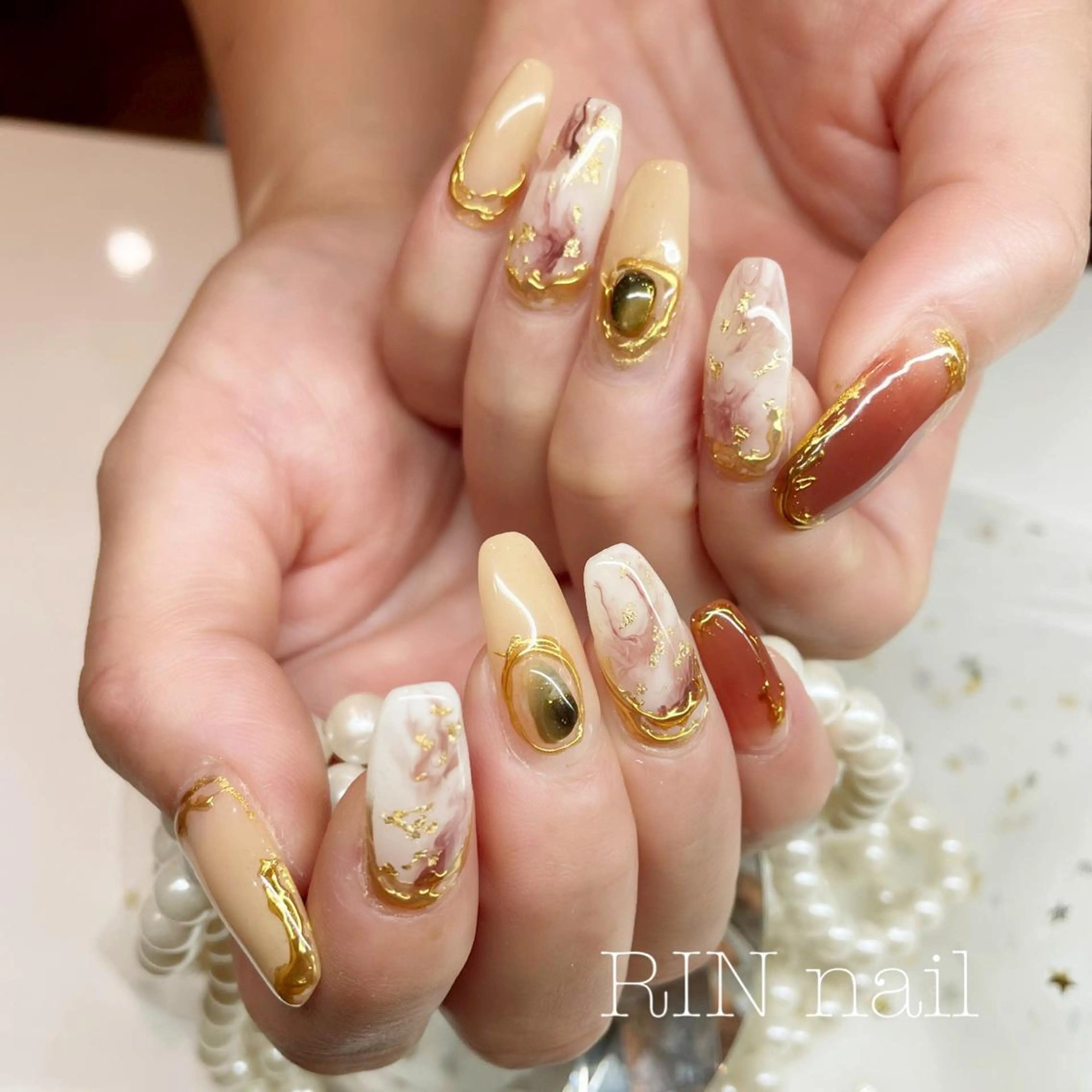 ネイル ハンドネイル ハンドケア RIN HOMEnailのネイルデザイン