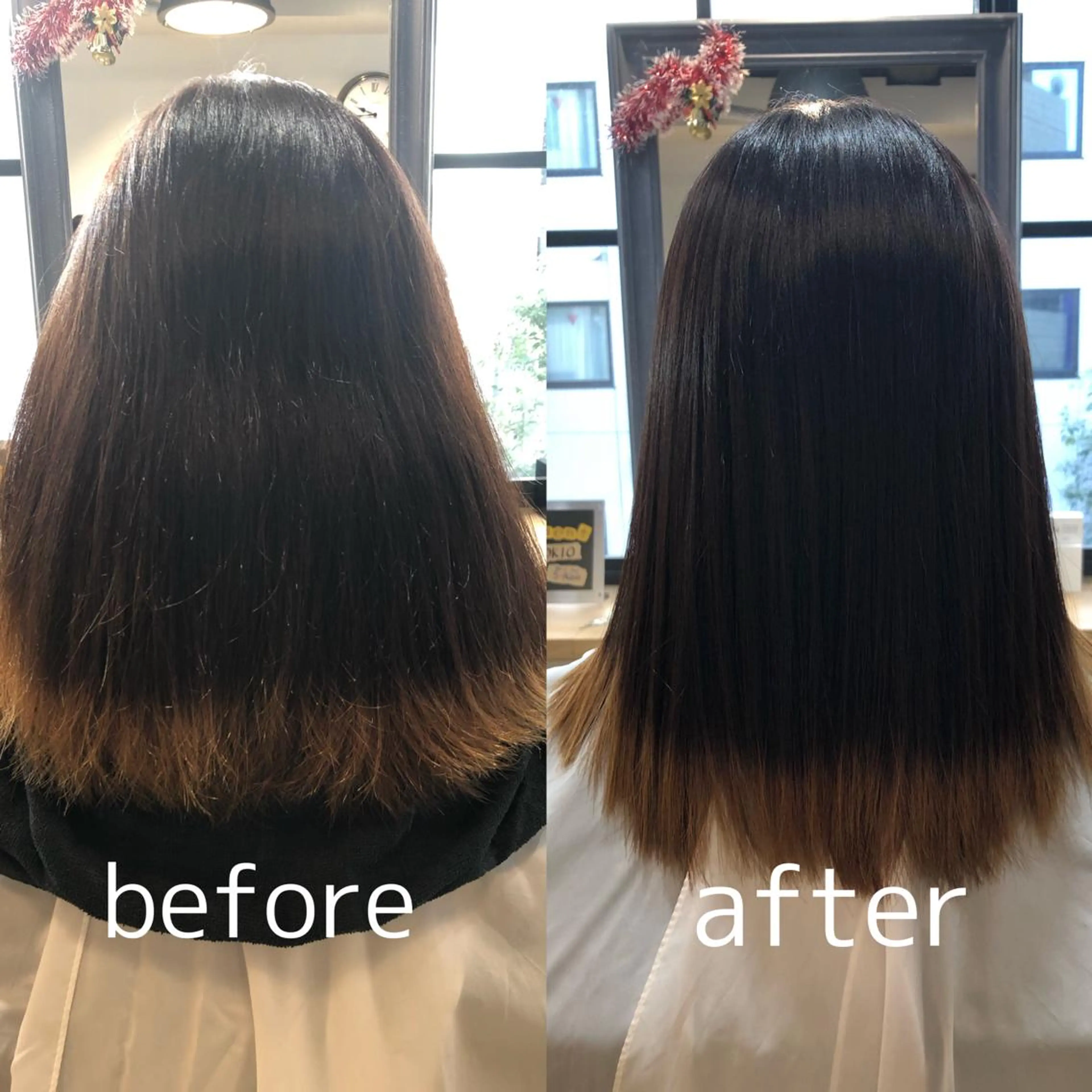 セミロング 艶カラー/韓国顔周り 🎀mamiのヘアスタイル