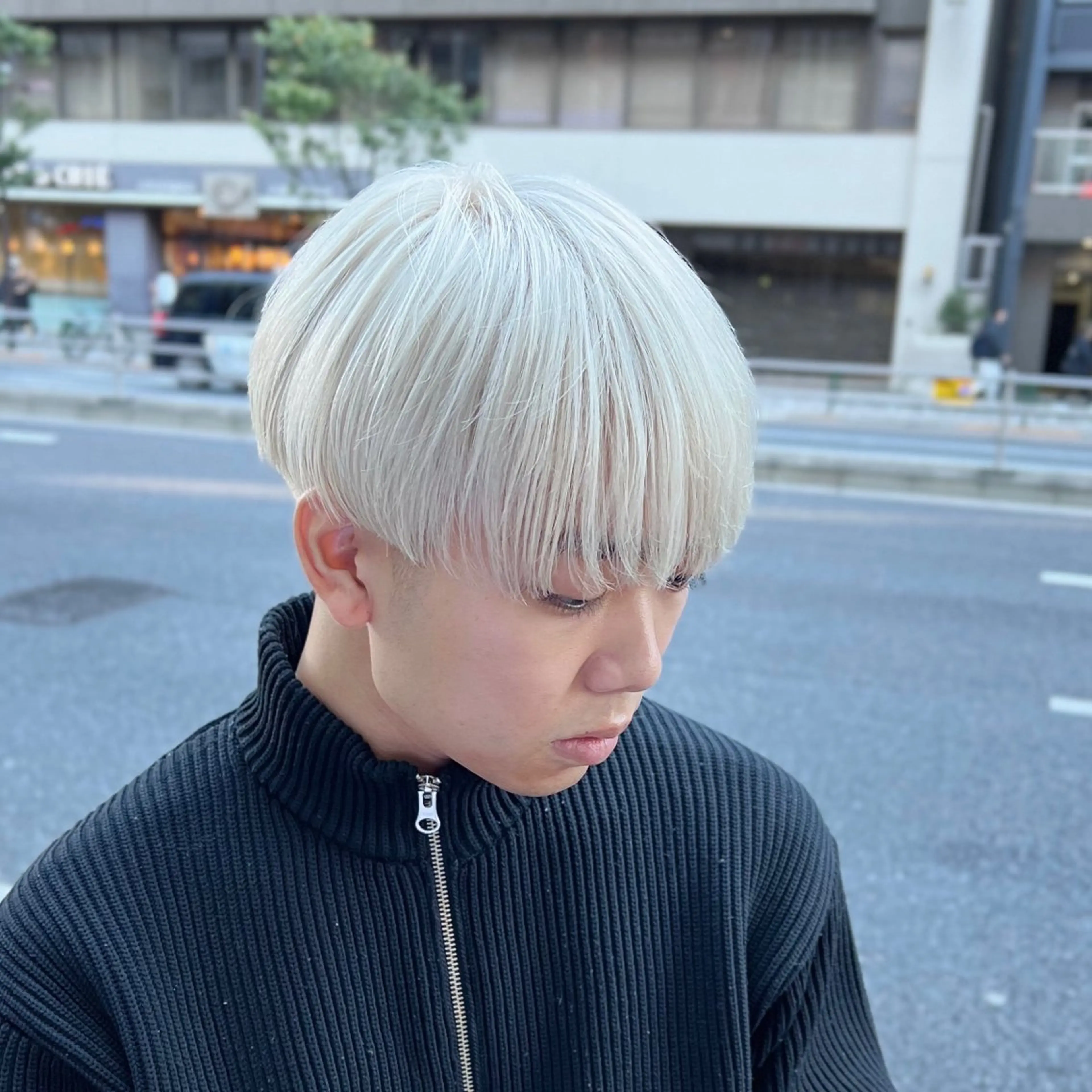 メンズ メンズブリーチ カット ヘアカラー トリートメント メンズ特化/パーマ/ メッシュ/竜成のヘアスタイル