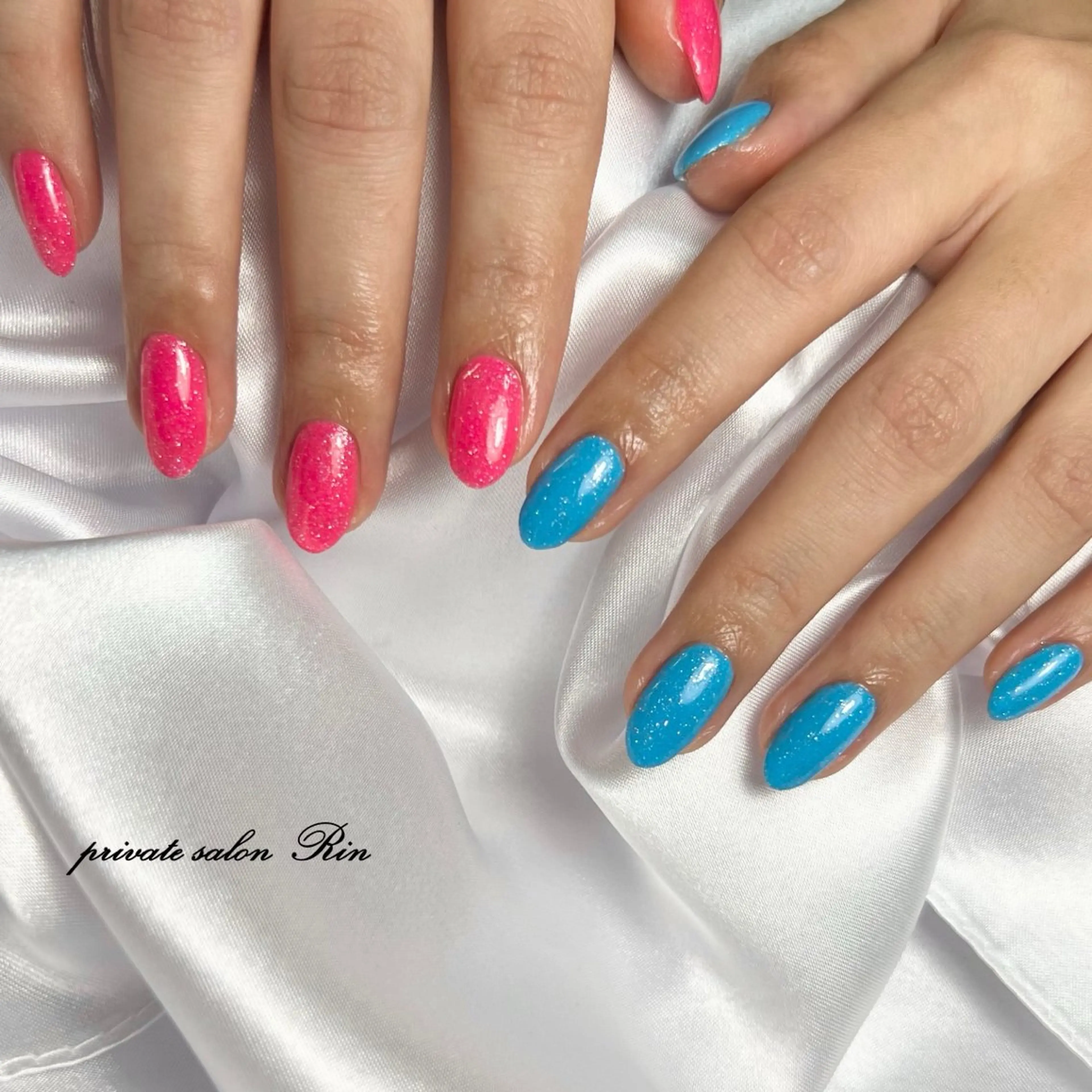 ネイル フラッシュネイル ハンドネイル private salon Rinのネイルデザイン