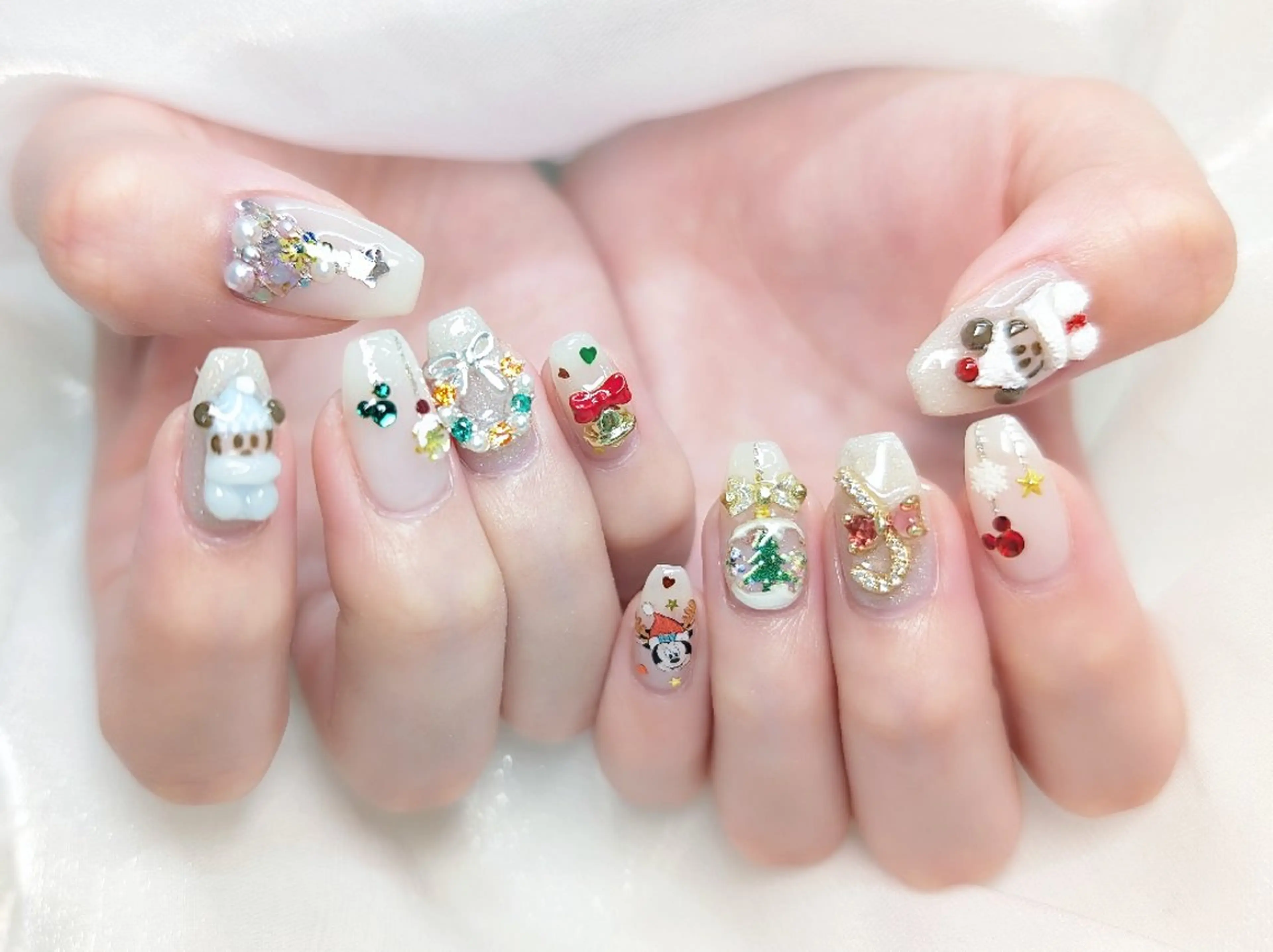 ネイル チークネイル 長さ出し フラッシュネイル フレンチネイル ジェルネイル Chouette Nailのネイルデザイン