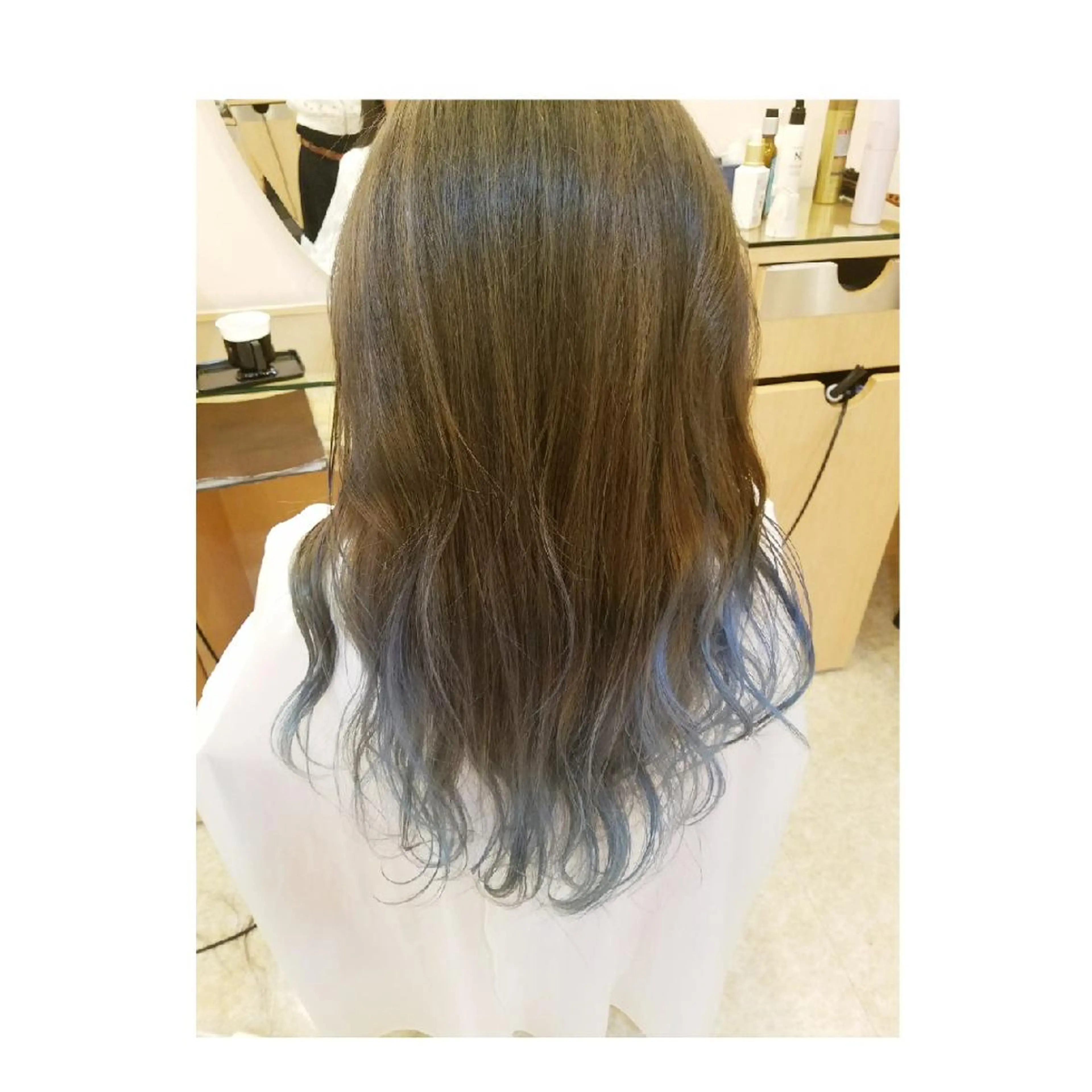 カラー ブルーカラー ブルージュ 透明感カラー EMANON名古屋所属・美谷添（ミヤゾエ） まどか大人ヘアサロンのヘアスタイル