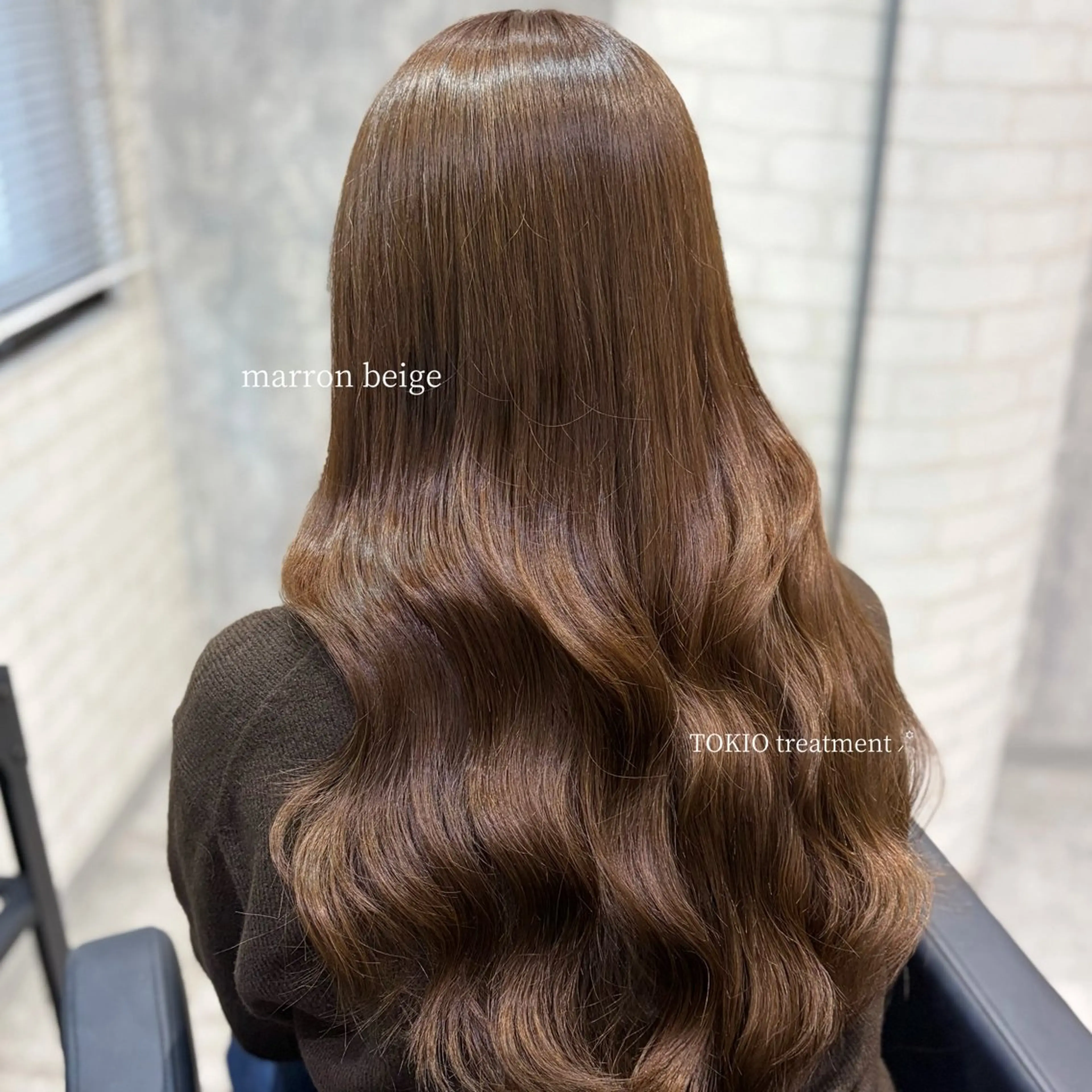 ロング カラー 透明感カラー カット ヘアカラー トリートメント shiori/透明感 /顔周り/髪質改善のヘアスタイル