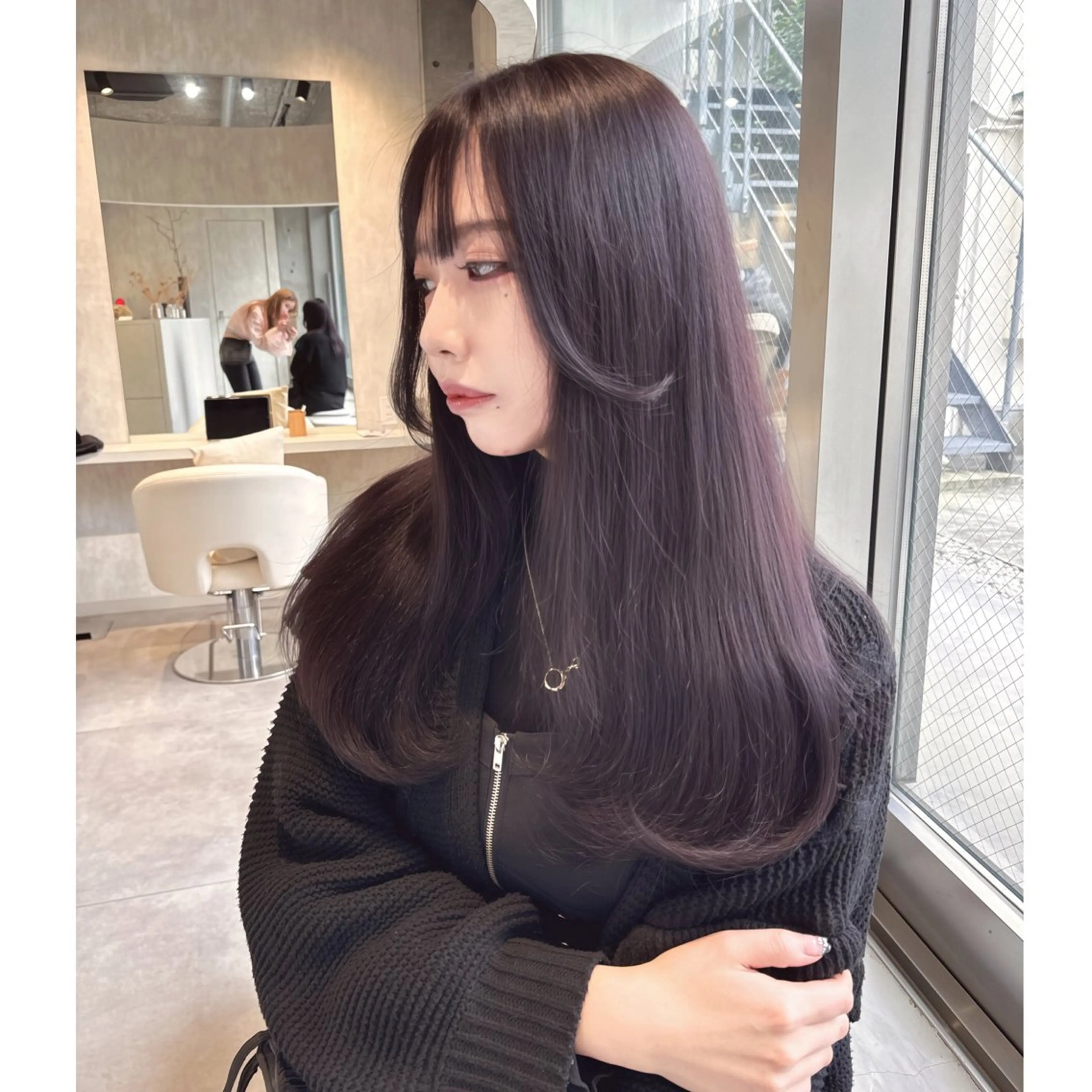 ブリーチ１回＋ラベンダー系（ダブルカラー）の写真