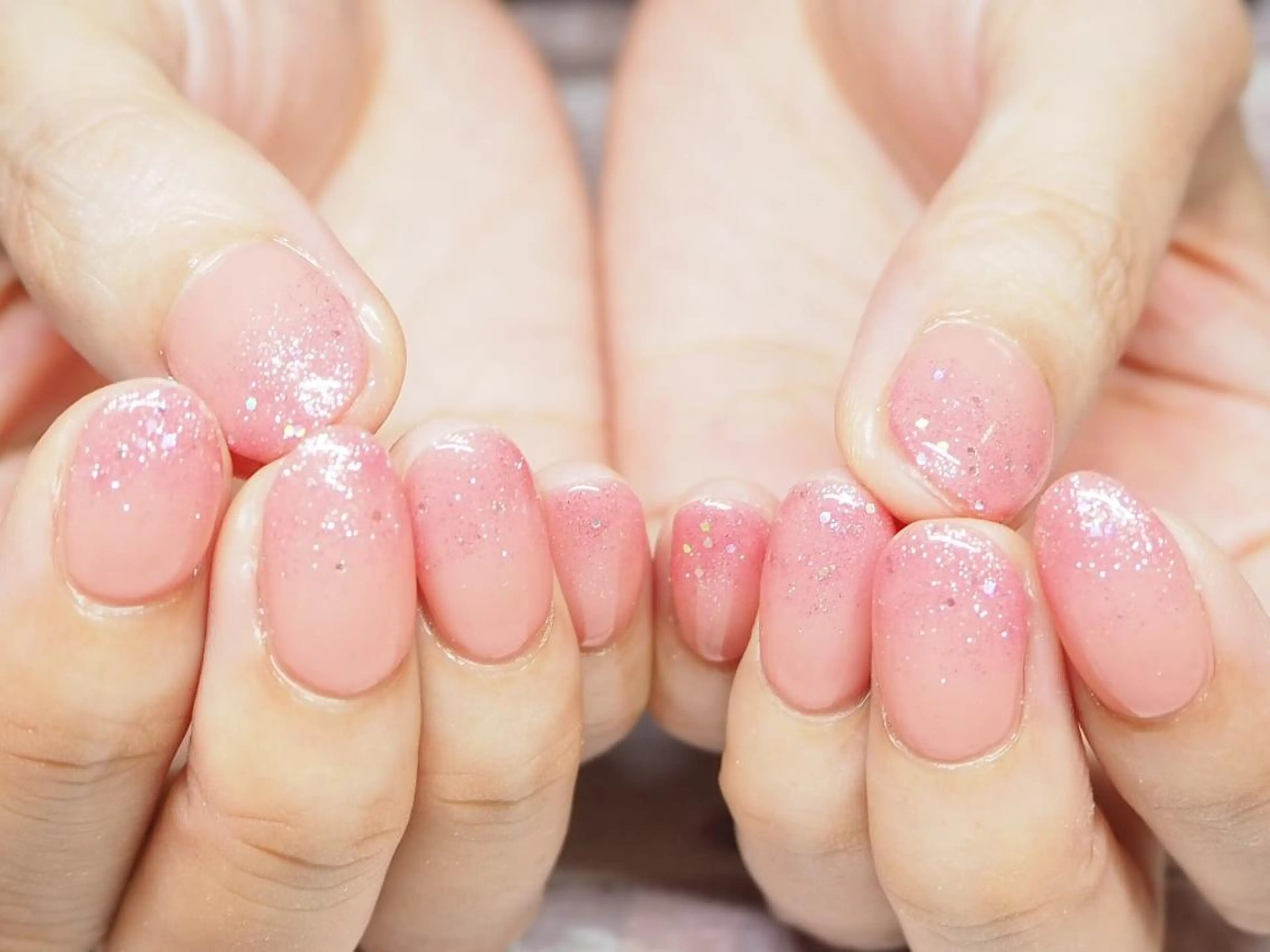 ネイル ラメ(グリッター) ワンカラーネイル ConneQt所属・ETHOSENSE. kimikaのネイルデザイン