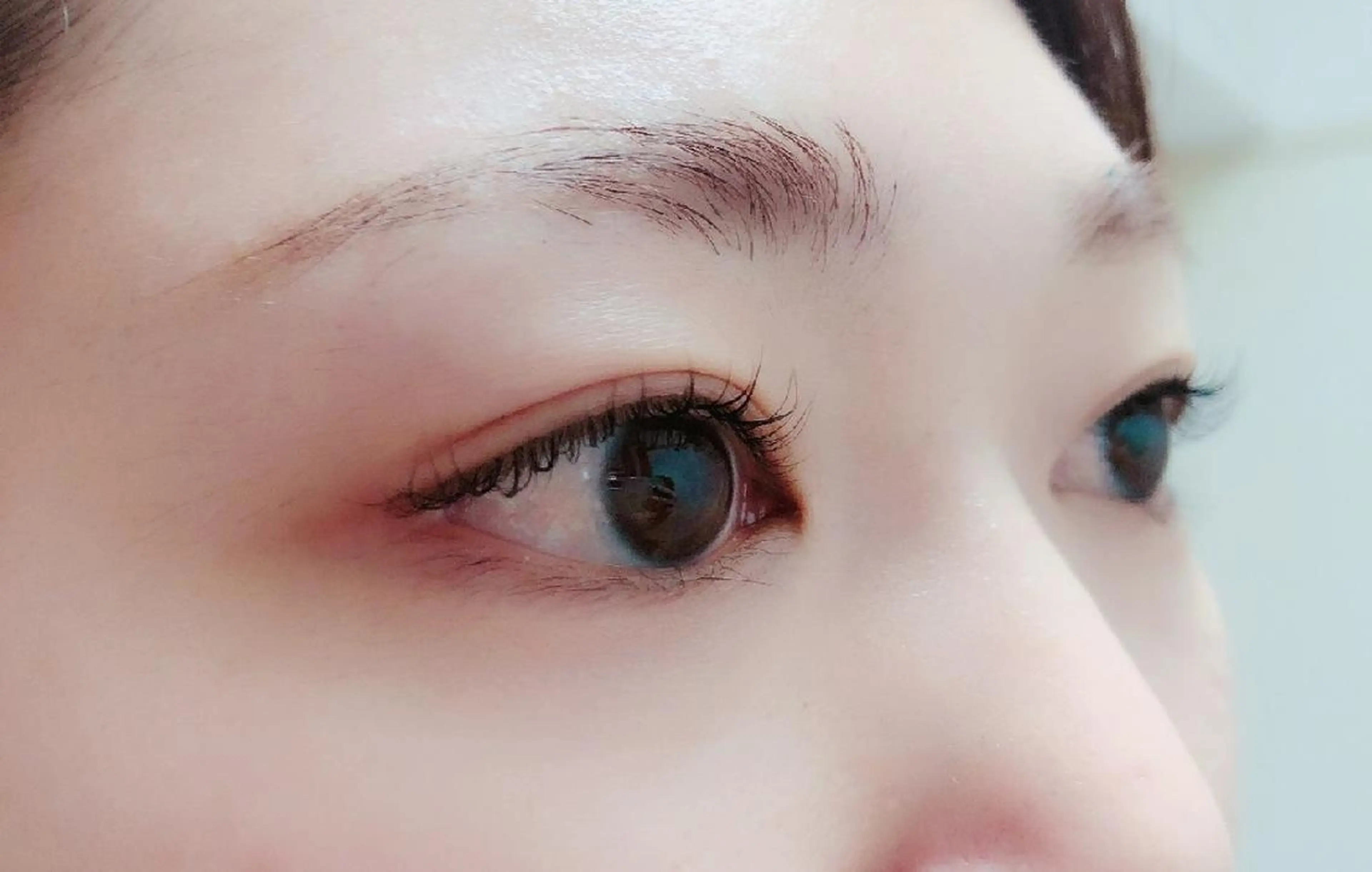 マツエク・マツパ 付け放題 フラットラッシュ ナチュラル まつげパーマ 一重×まつ毛パーマ マツパ 吉岡 ゆうなのマツエク・マツパデザイン