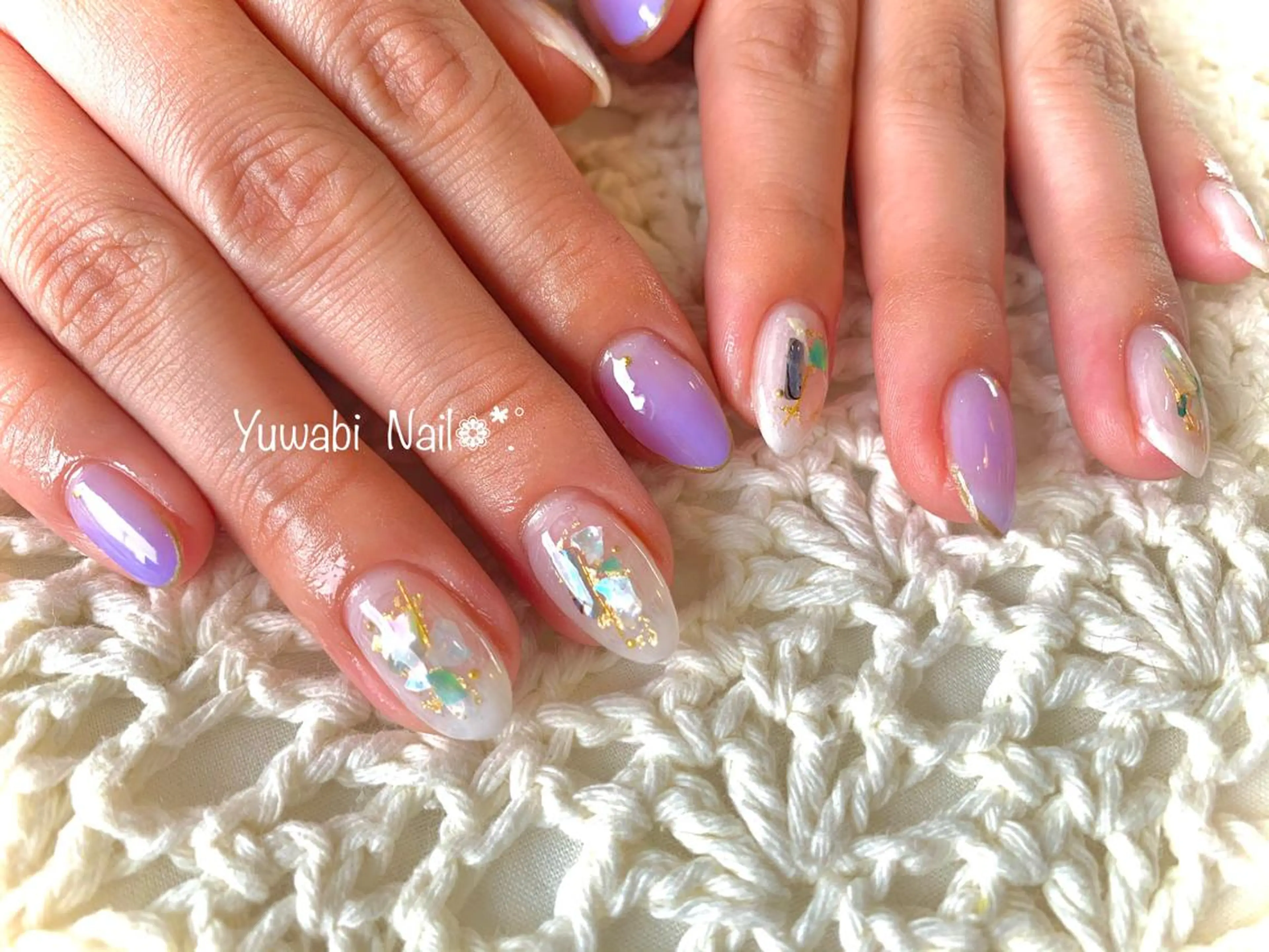 ネイル 夏ネイル ハンドネイル フットネイル Yuwabi Nail所属・Mimore ミモア 水戸のネイルデザイン