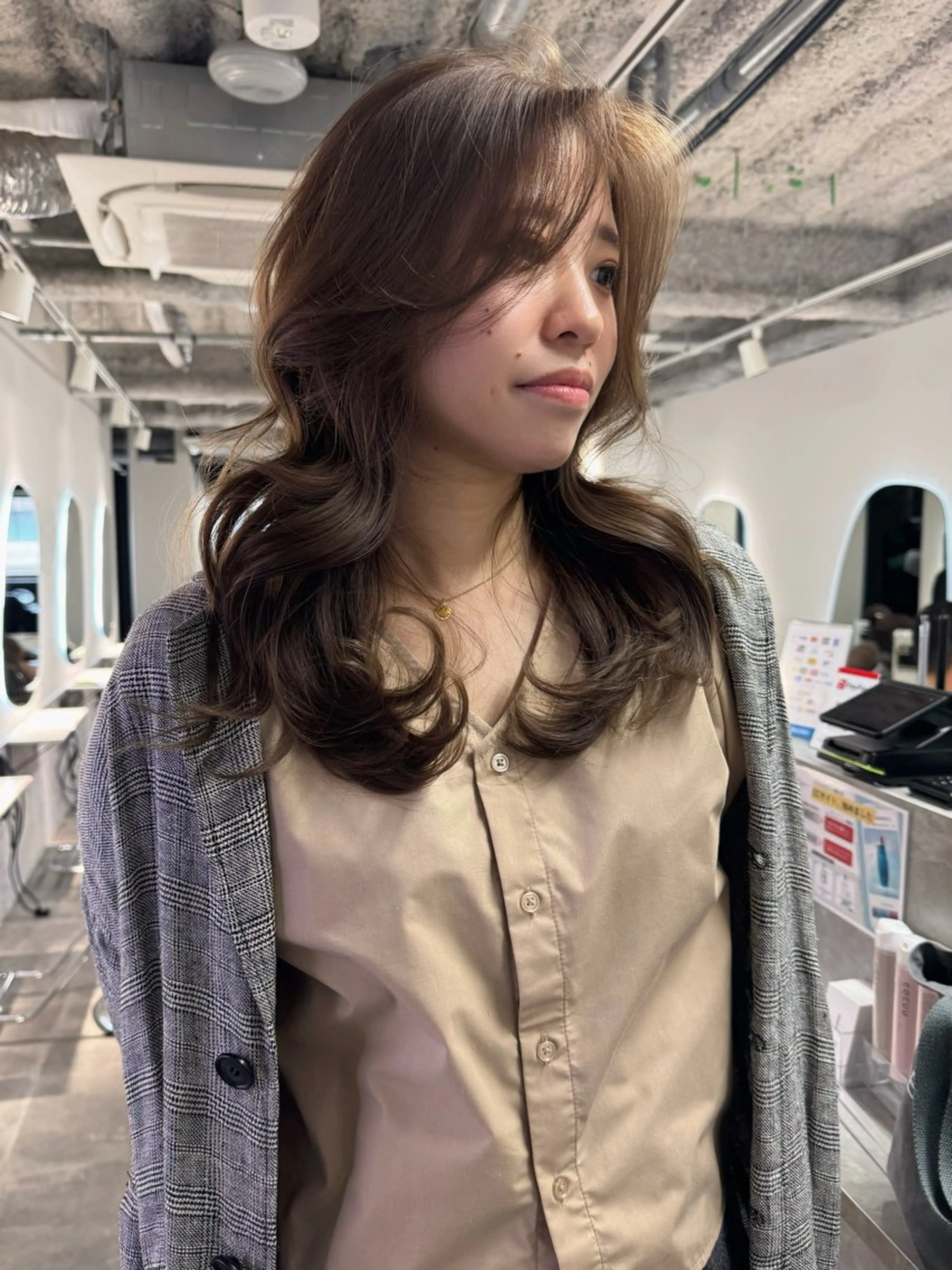 ロング カット ヘアカラー トリートメント 新宿/髪質改善/ レイヤー/サカキのヘアスタイル