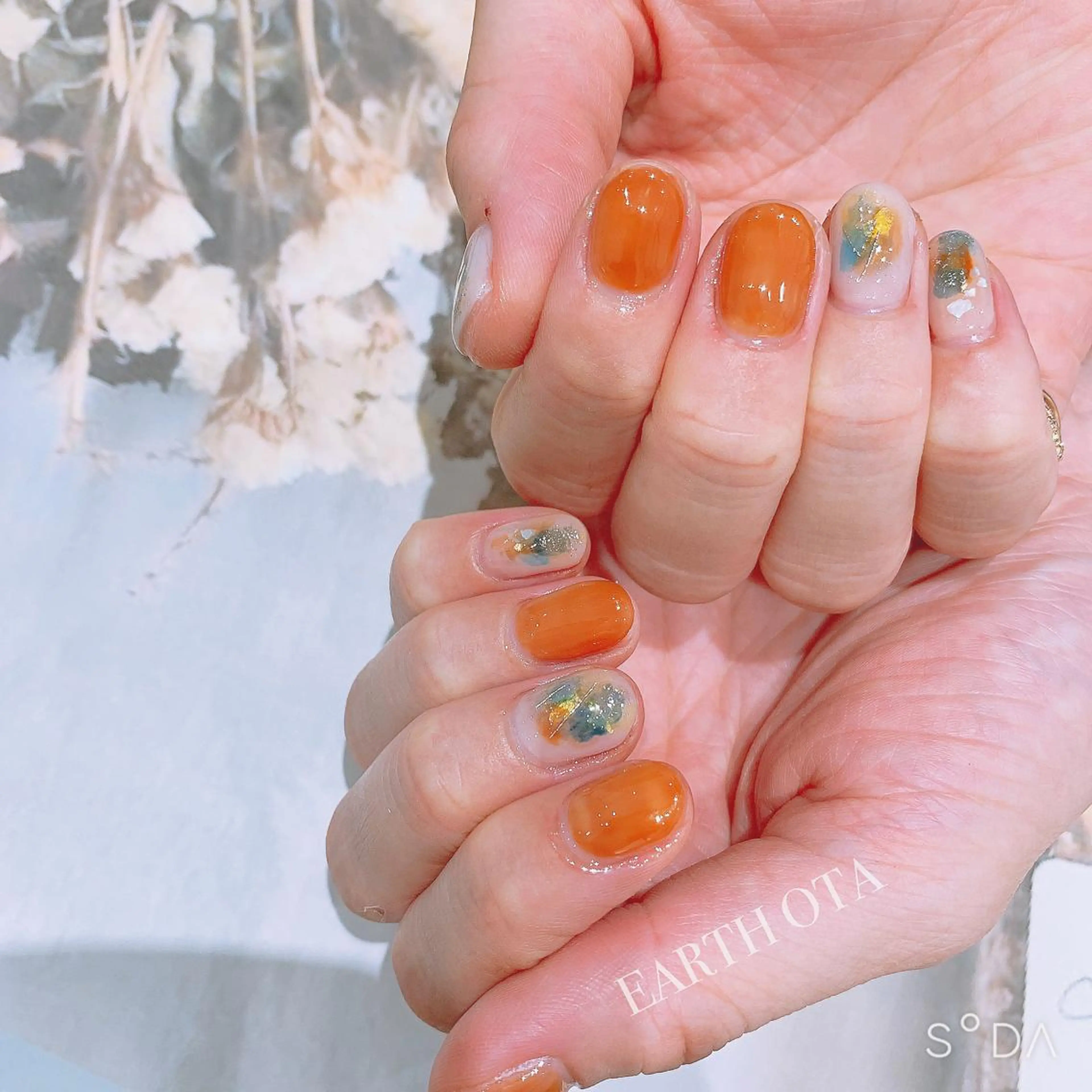 ネイル べっ甲ネイル Rena colore'のネイルデザイン