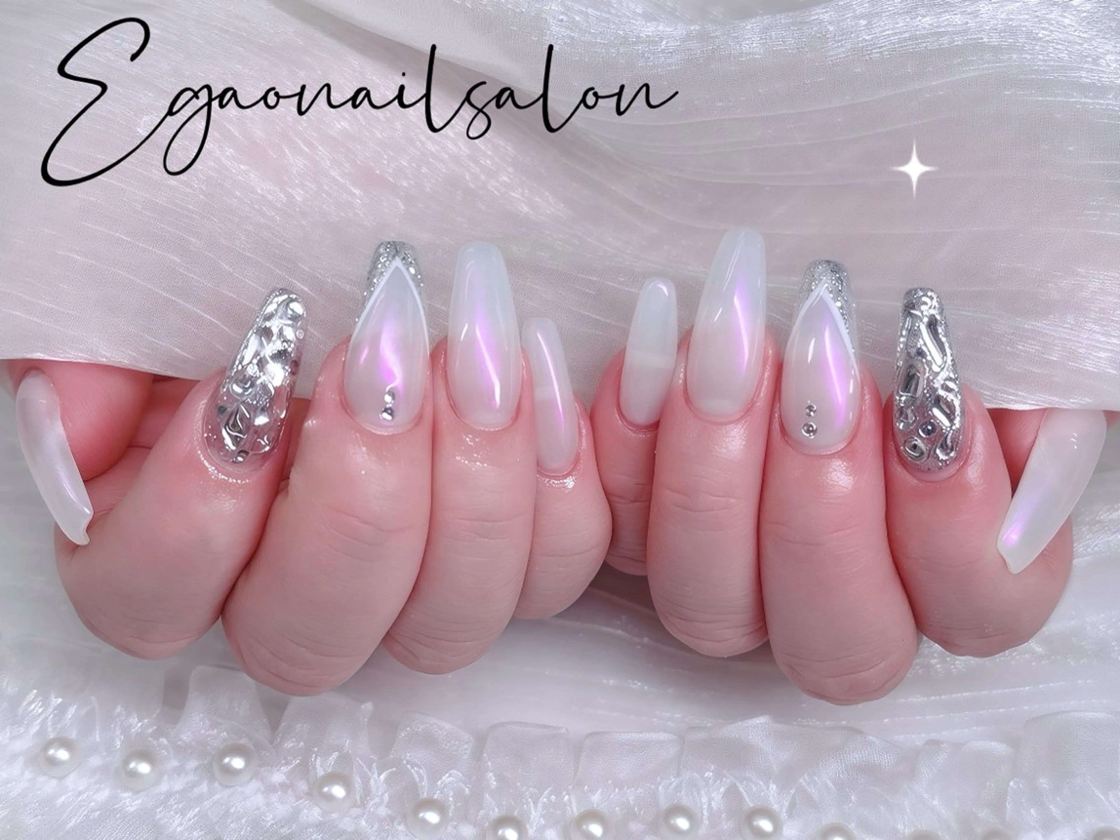 ネイル ジェルネイル パラジェル ハンドネイル Egao Nail Salonのネイルデザイン