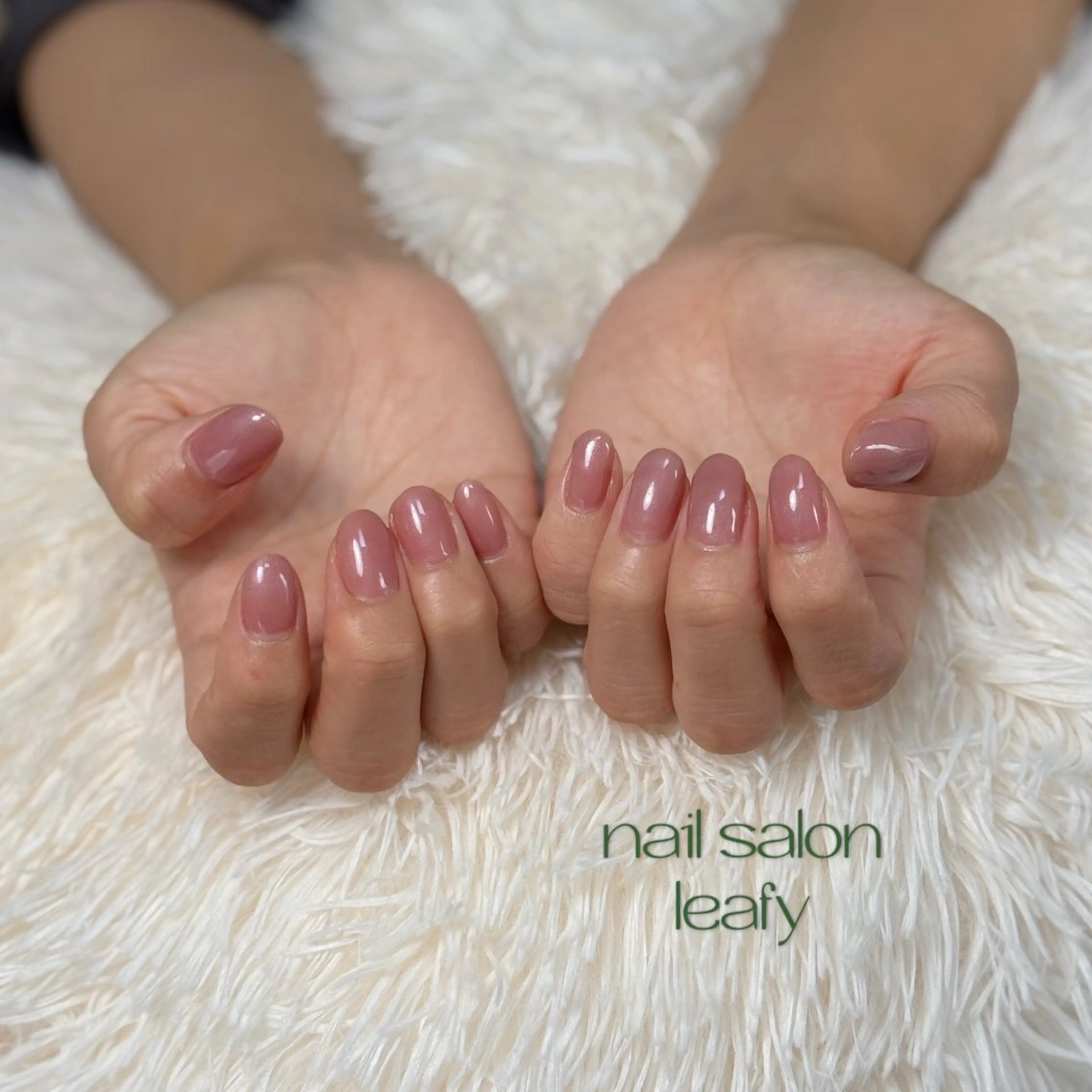 ネイル ワンカラーネイル ネイルサロン leafyのネイルデザイン