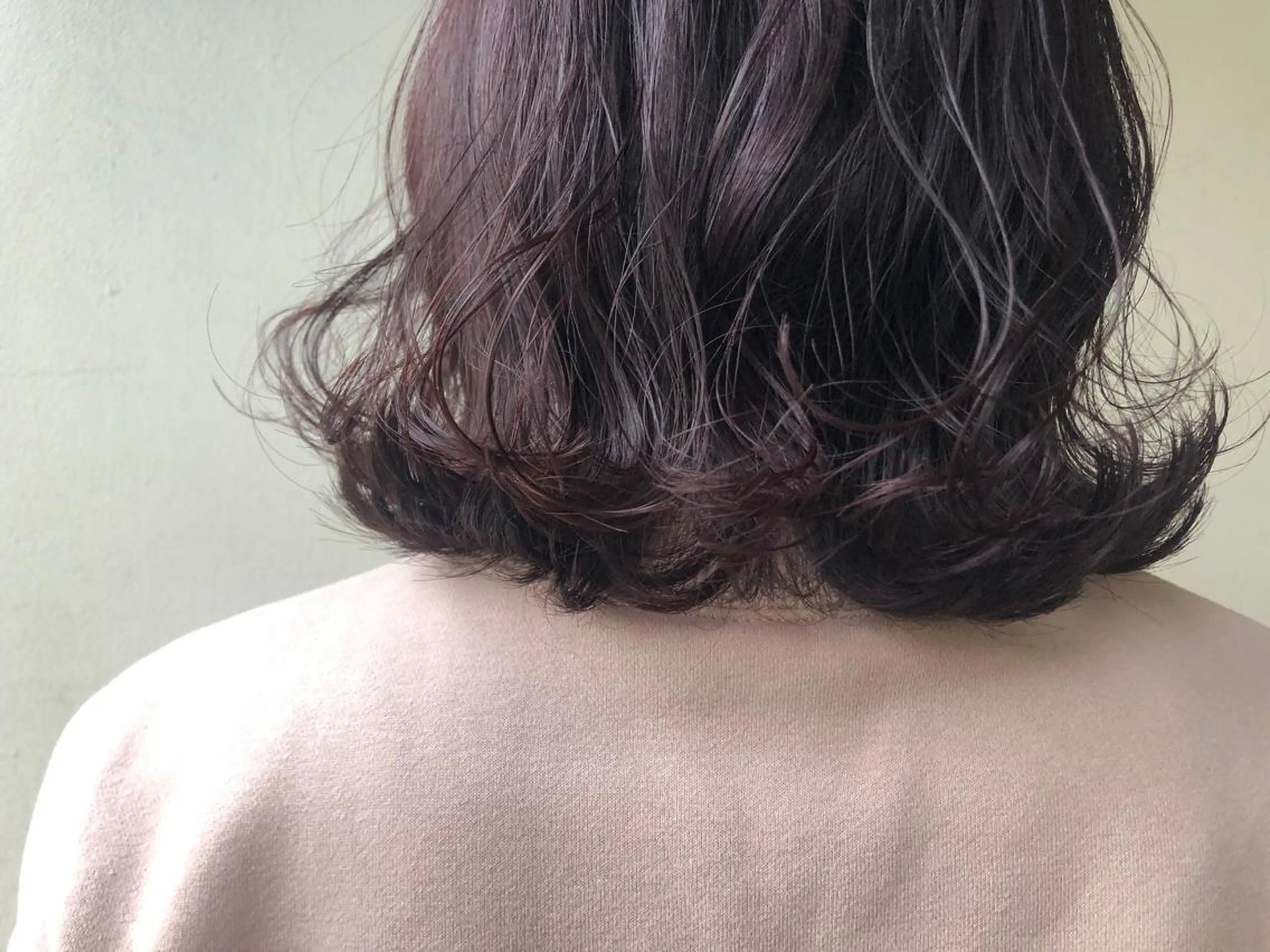 ミディアム カット ヘアカラー 縮毛矯正 トリートメント 🌻韓国風ヘア🌻 ✨🌷ナナコ🌷のヘアスタイル