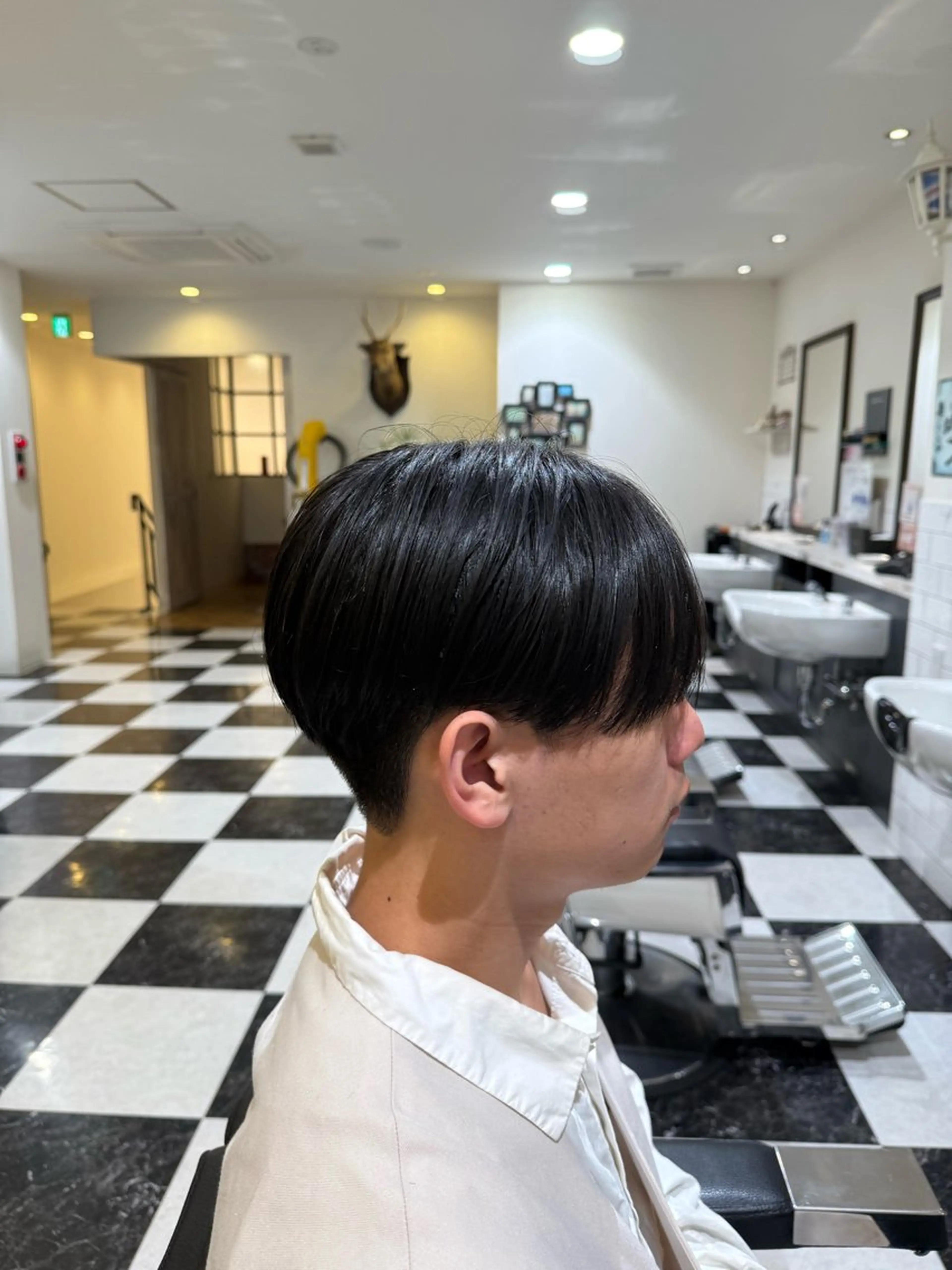 ミディアム メンズ 似合わせカットパーマ 長峯丈士のヘアスタイル