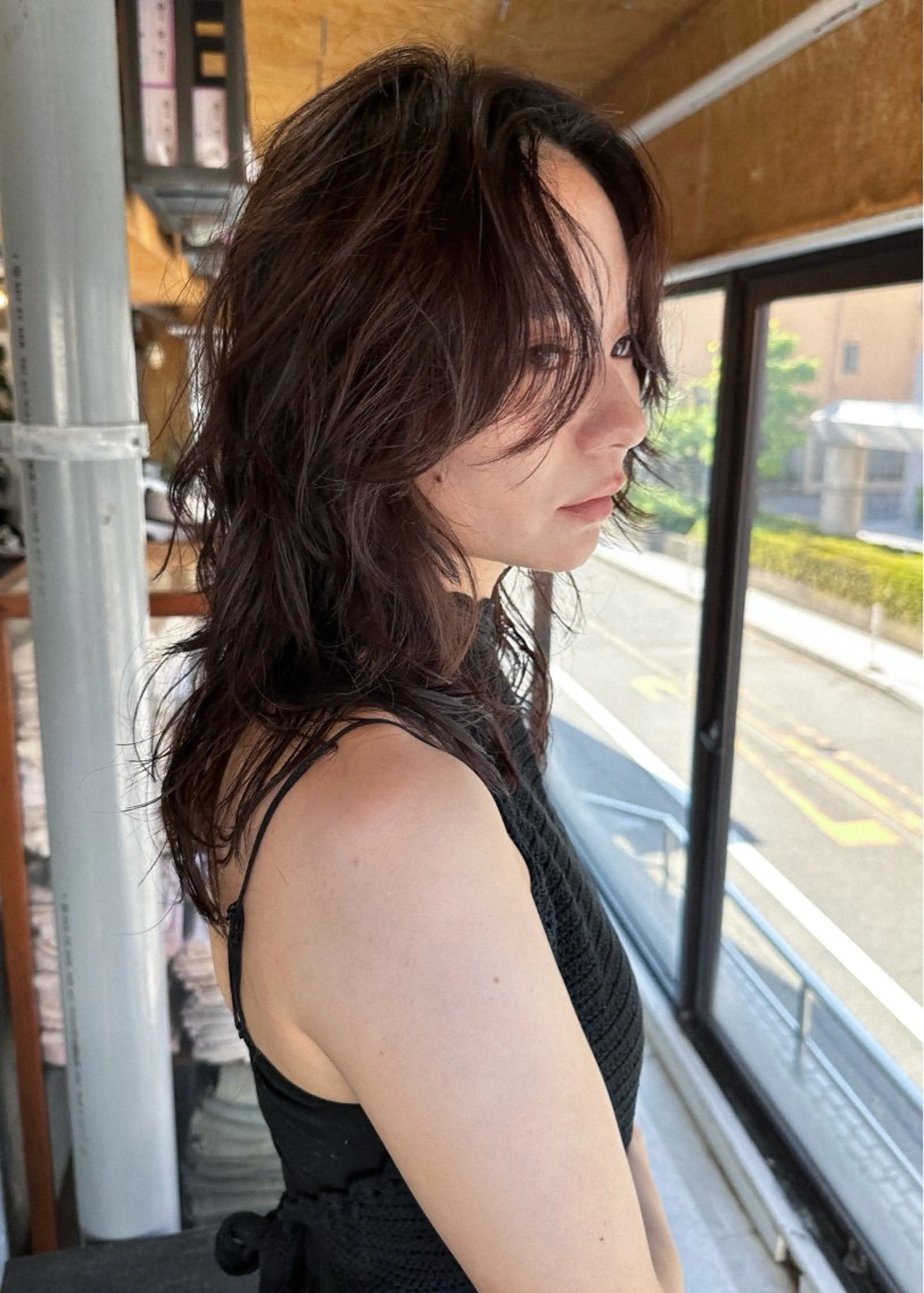 セミロング パーマ セミロングパーマ レイヤーカット カット パーマ レイヤー/パーマ/ taroのヘアスタイル