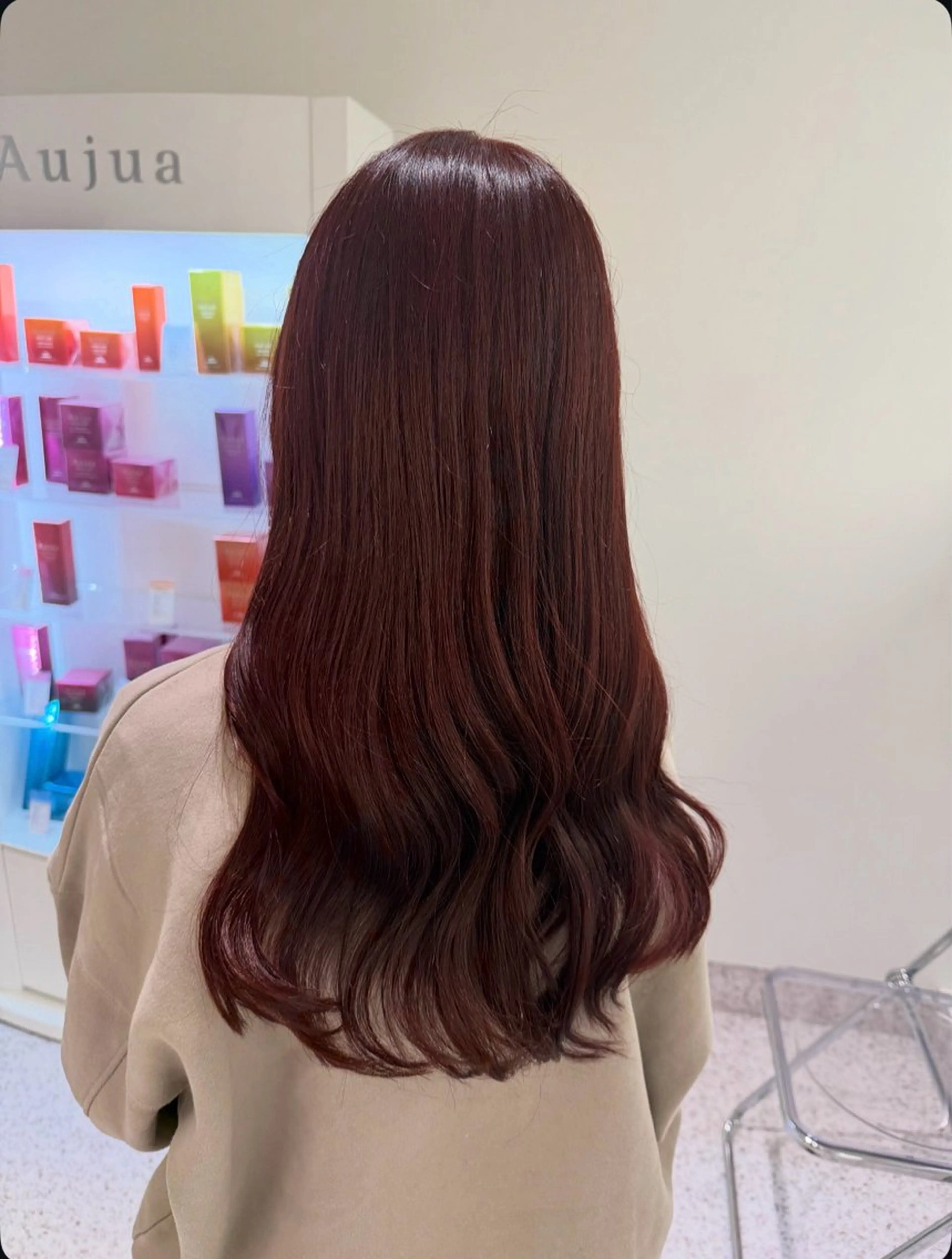 ロング カラー パーマ ヘアアレンジ メンズ キッズ カット ヘアカラー トリートメント 透明感カラー／ 新潟万代/池野里衣のヘアスタイル