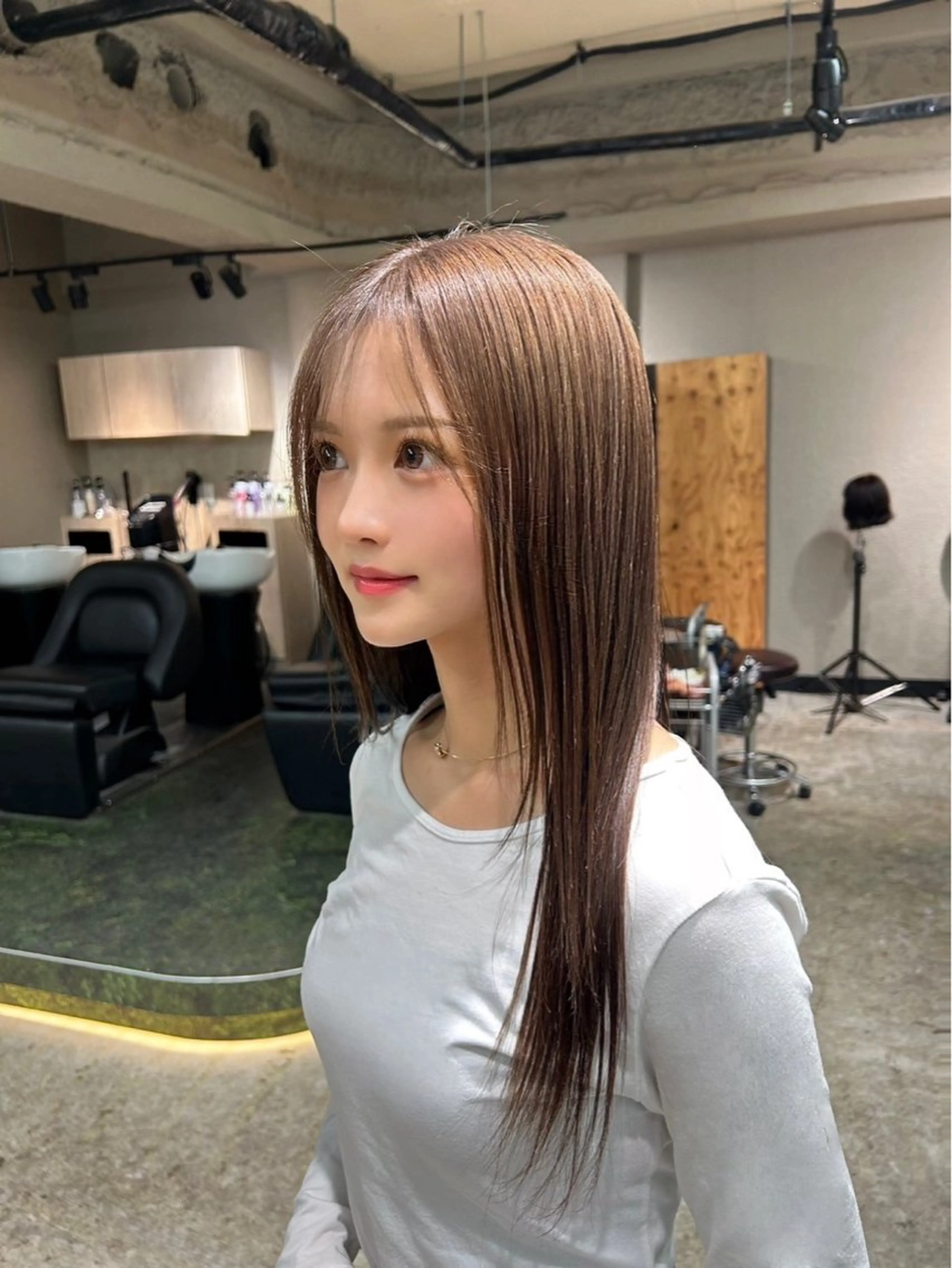 セミロング ヘアカラー トリートメント 🏅EIGHT難波/ 【店長】タモツのヘアスタイル