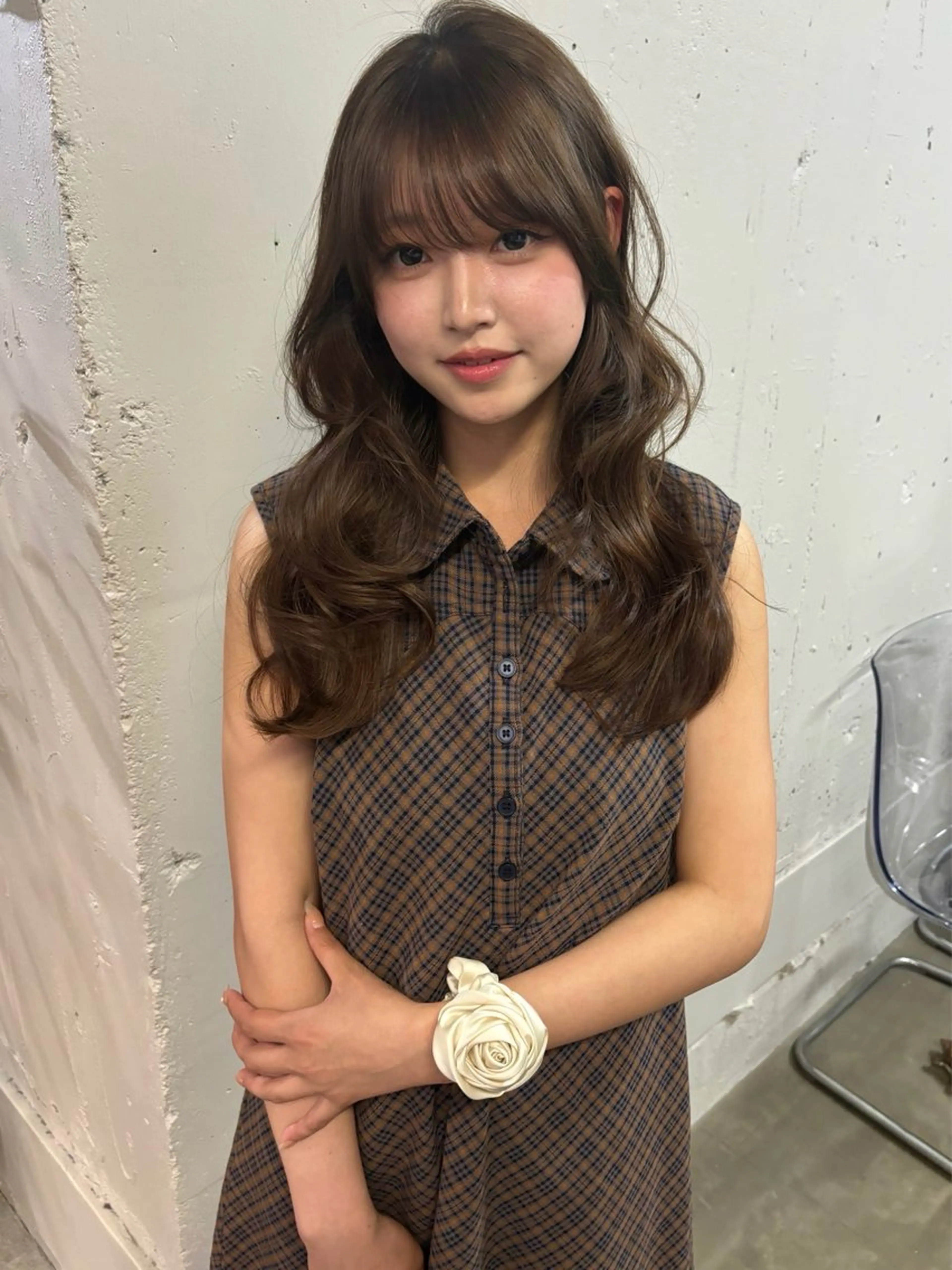 ロング カット ヘアカラー トリートメント 似合わせレイヤーカ ット　ʚɞ riiのヘアスタイル