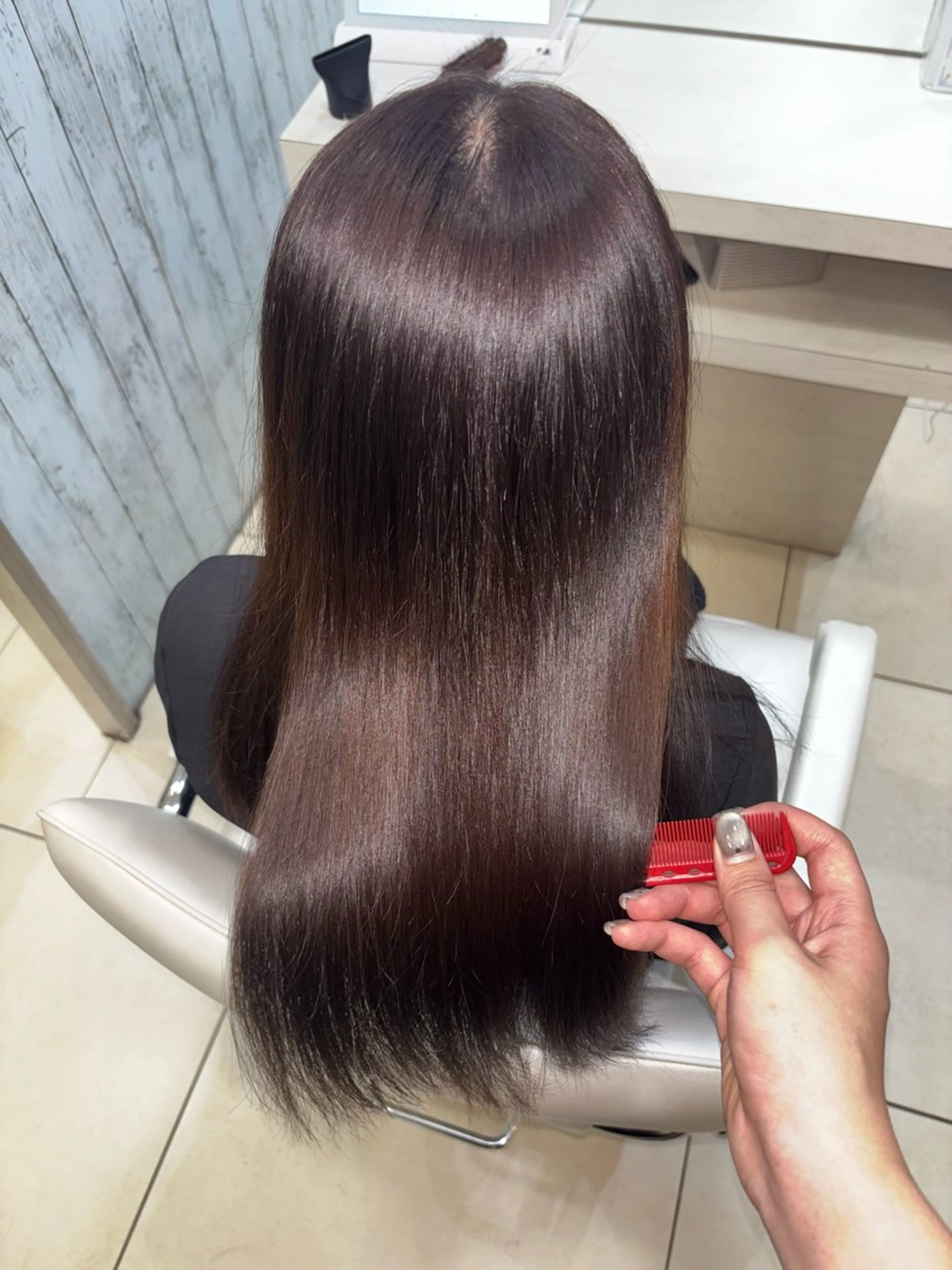 カラー ヘアカラー トリートメント 艶髪カラー💕吉田 早弥のヘアスタイル