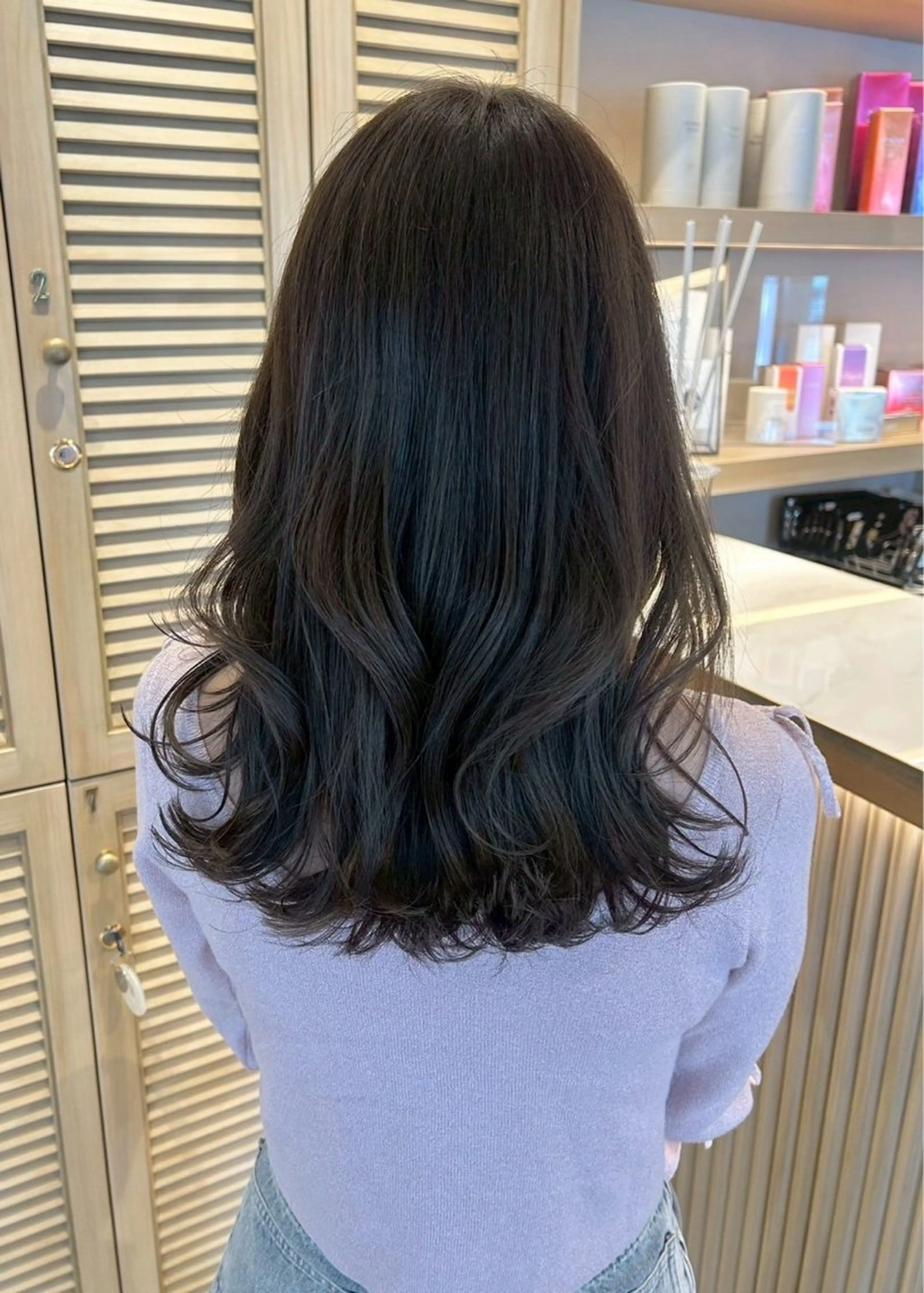 セミロング カラー パーマ ヘアアレンジ サナ / elto四条烏丸のヘアスタイル