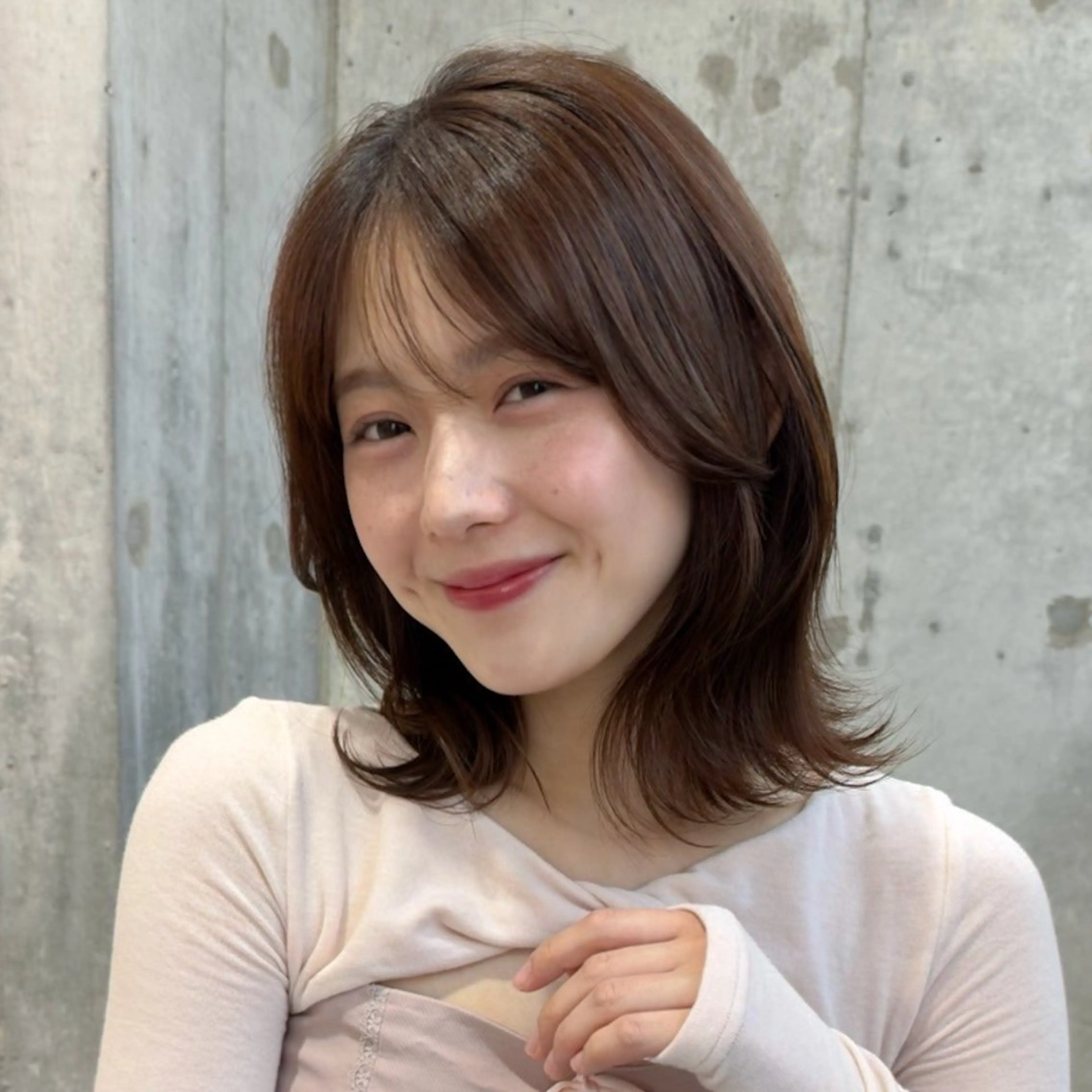 ミディアム 新宿/美髪矯正/ 透明感カラー/たくのヘアスタイル