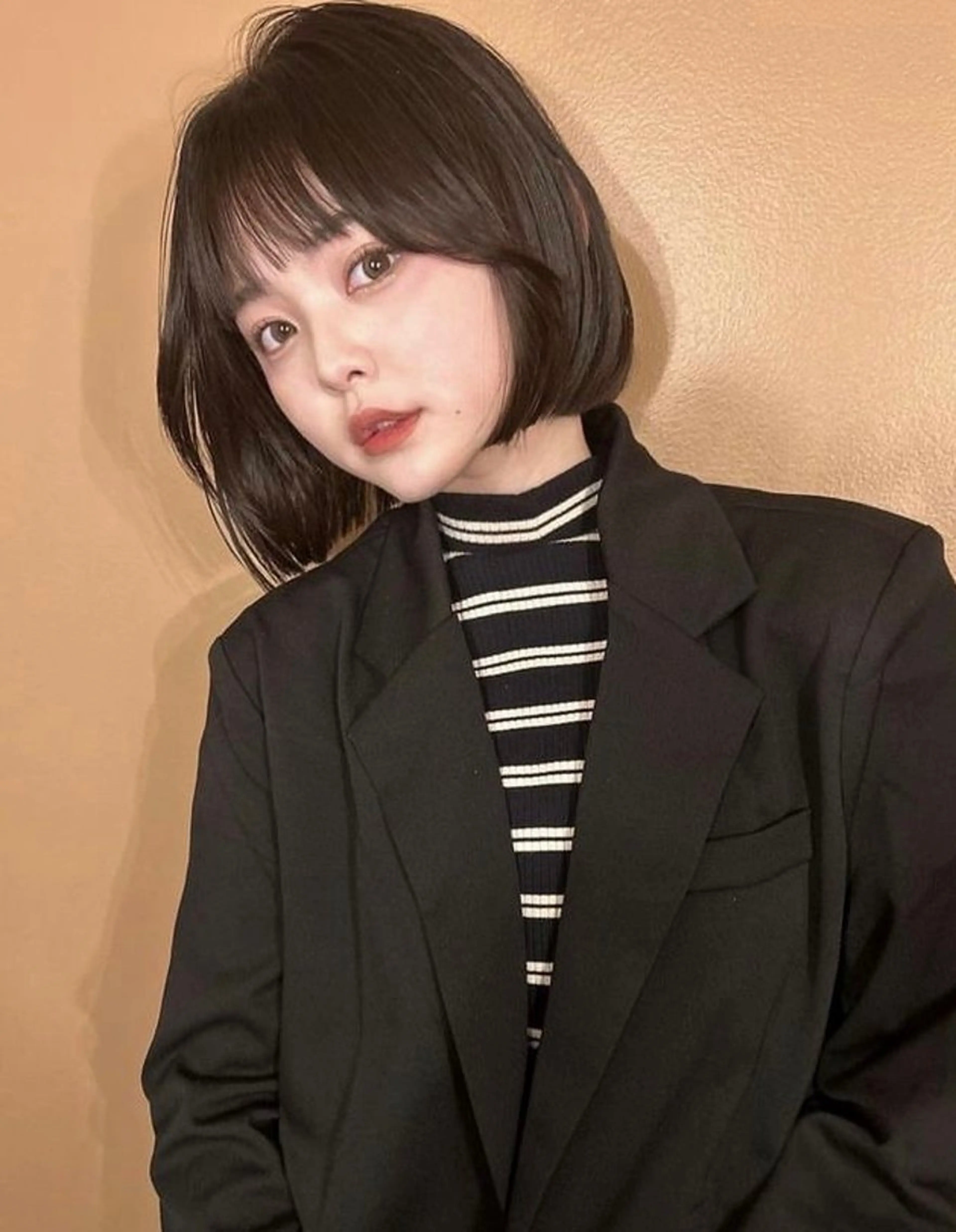 ミディアム ボブ ブリーチなし/透明感 /ショート/大世のヘアスタイル